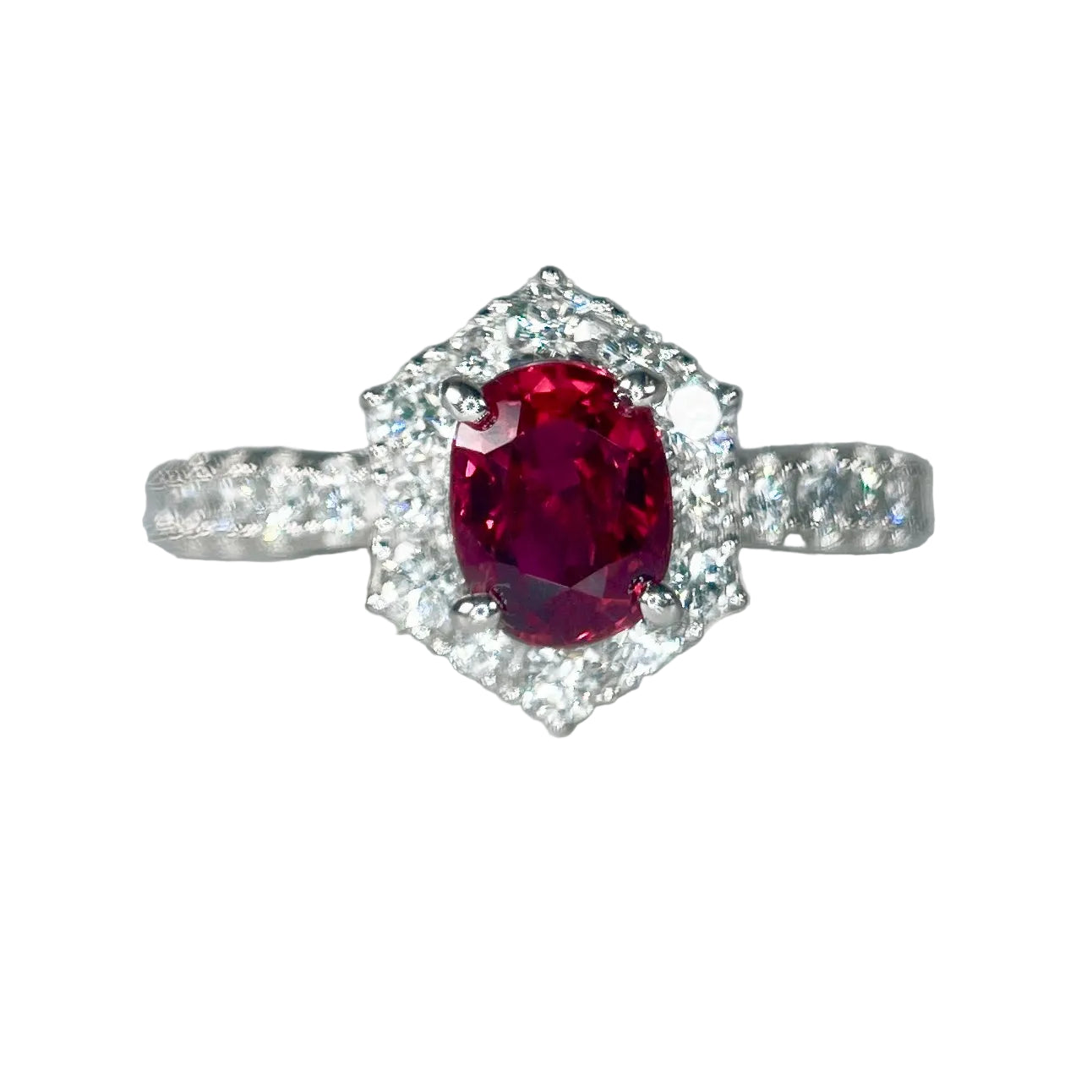 2604 Pt900 Ring R1.132ct/D0.59ct 5.5g
