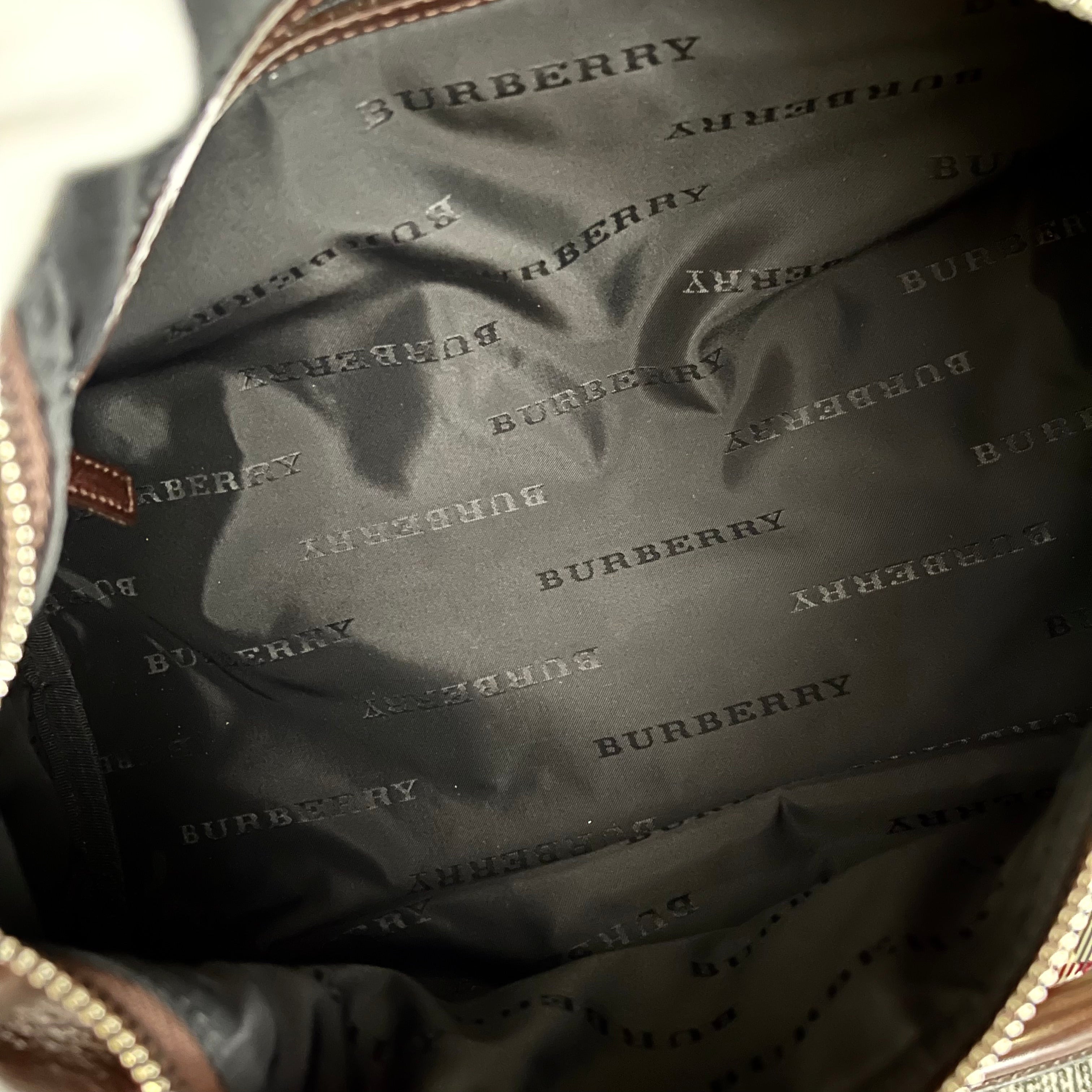 2601 secondhand BURBERRY check hand bag