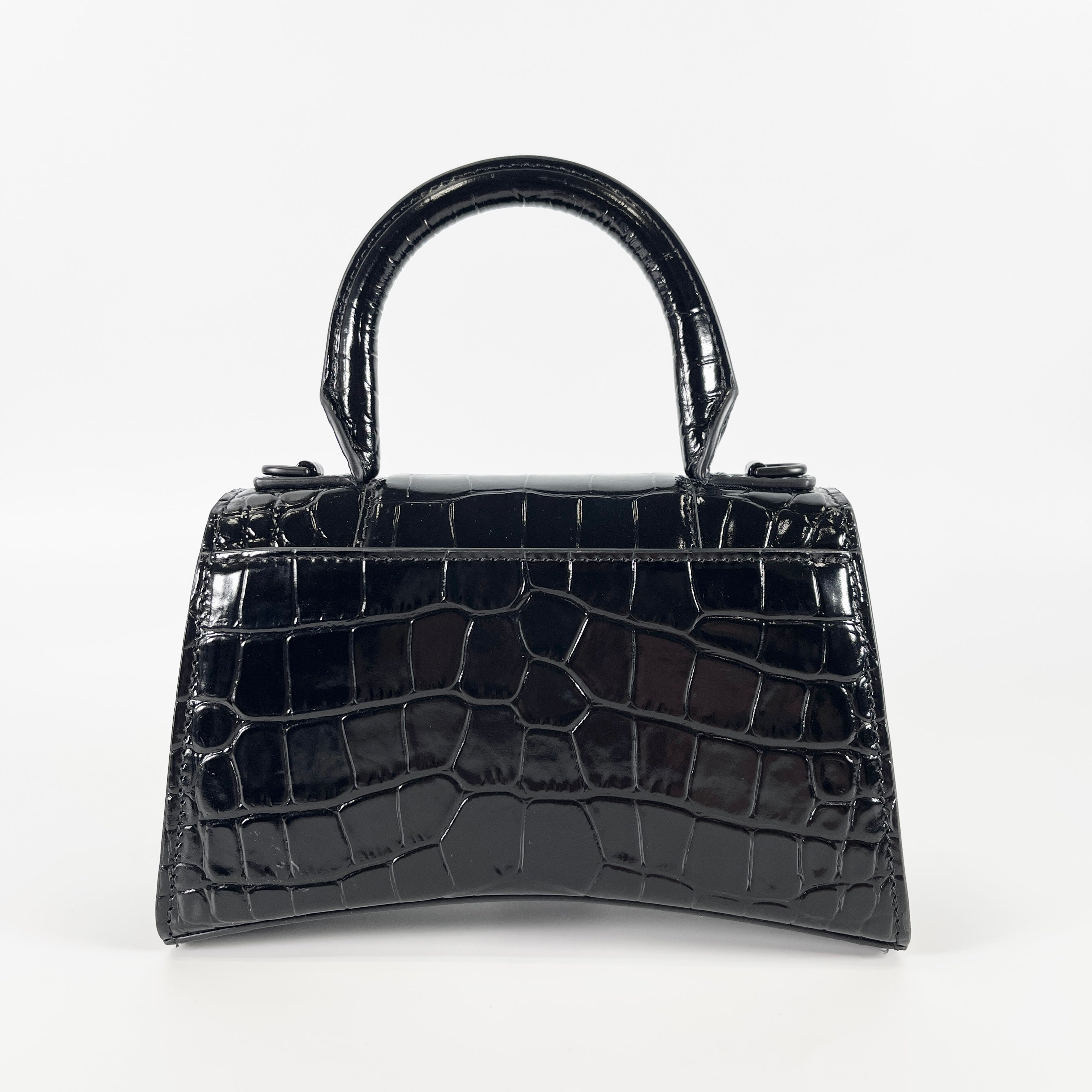 2603 secondhand BALENCIAGA Hourglass black Embossed