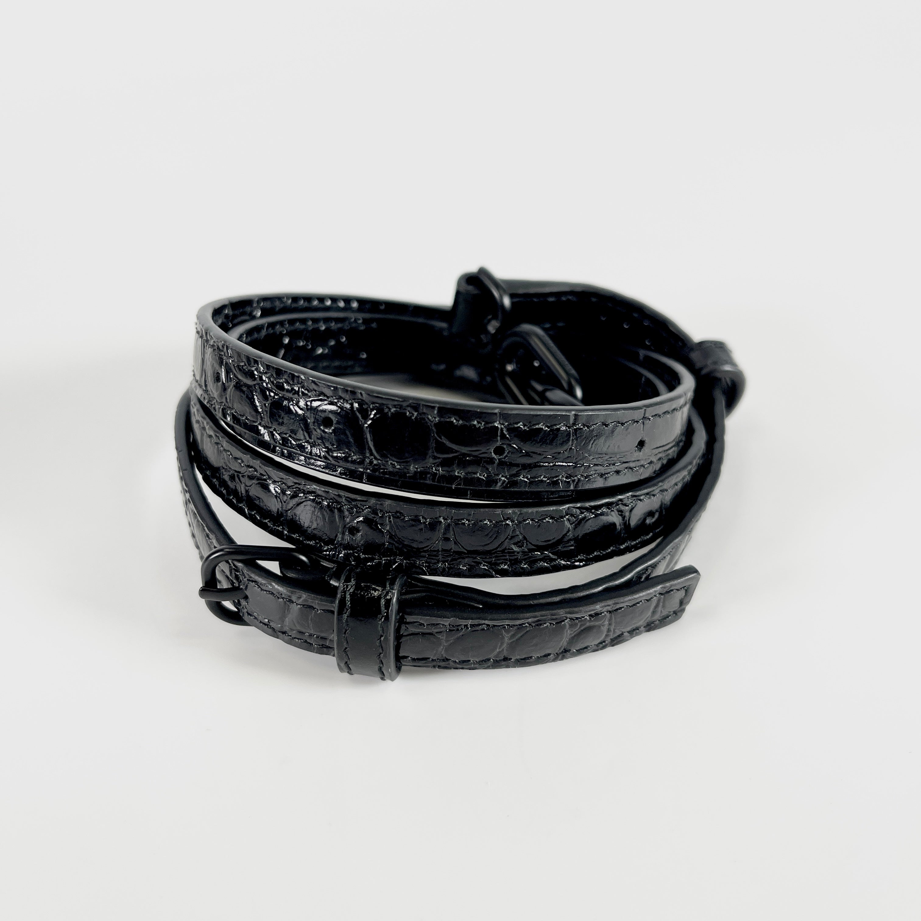 2603 secondhand BALENCIAGA Hourglass black Embossed