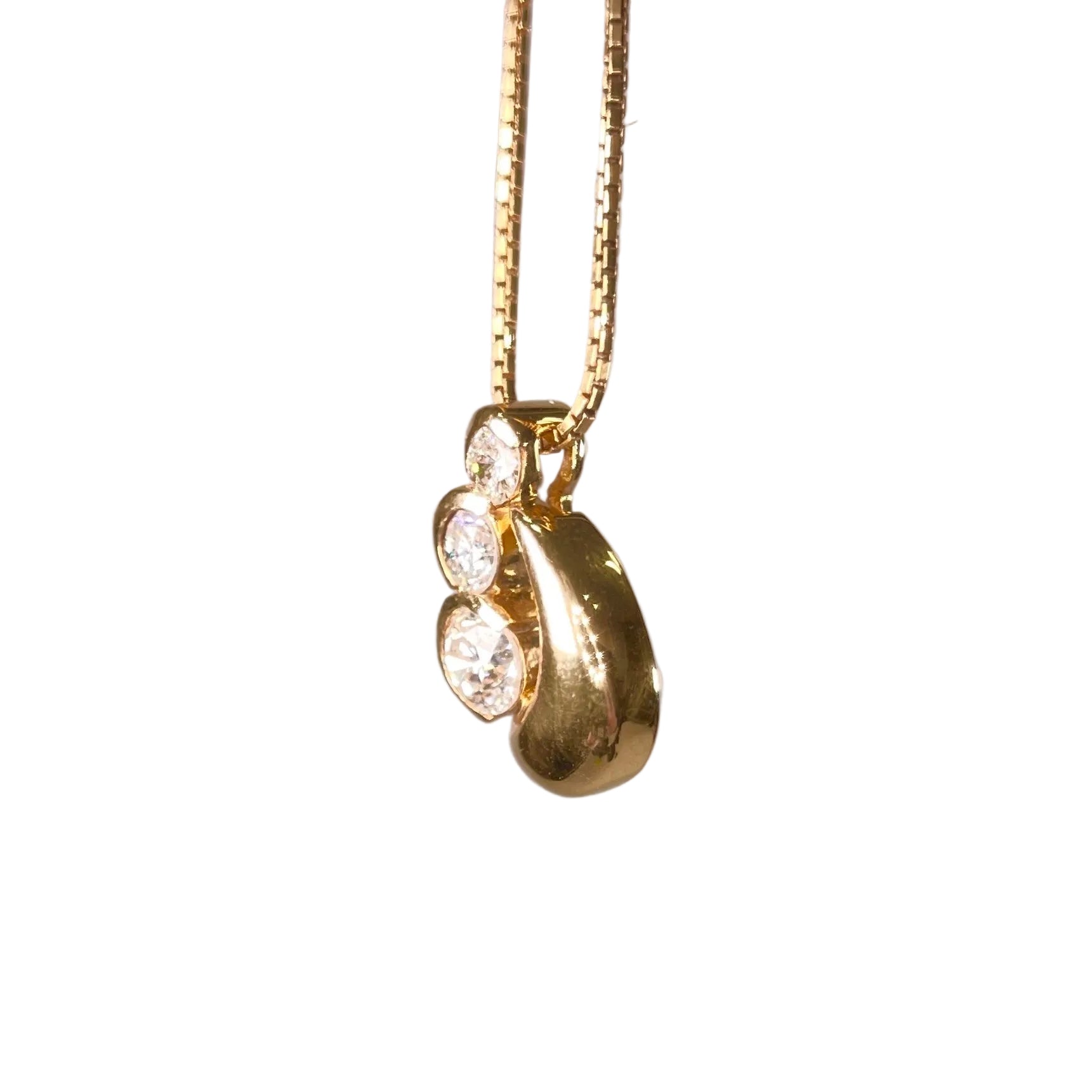 2509 K18YG Necklace Diamond 0.70 Certificate Total weight approx. 5.9g Approx. 40cm