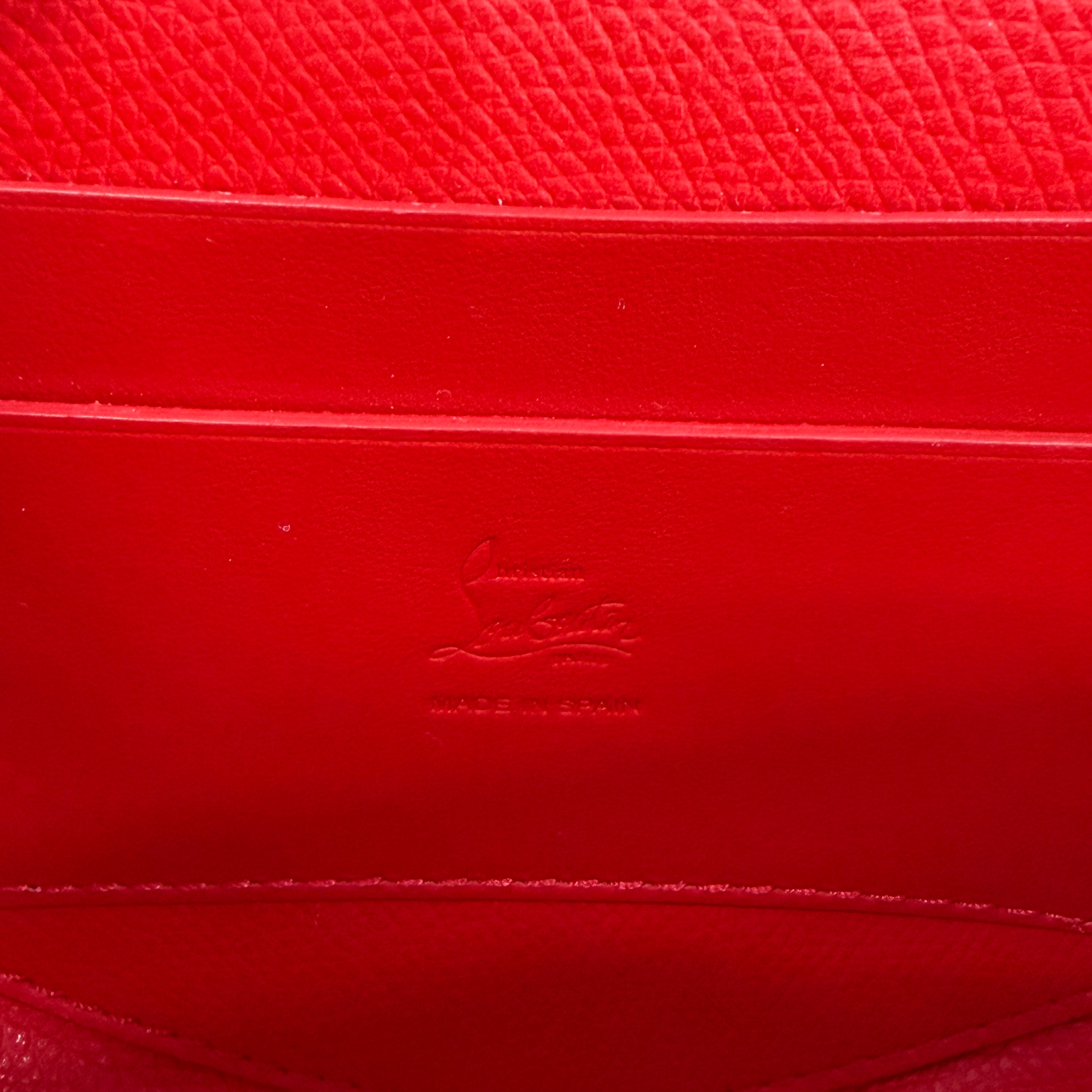 2606 secondhand Christian Louboutin shoulder straw