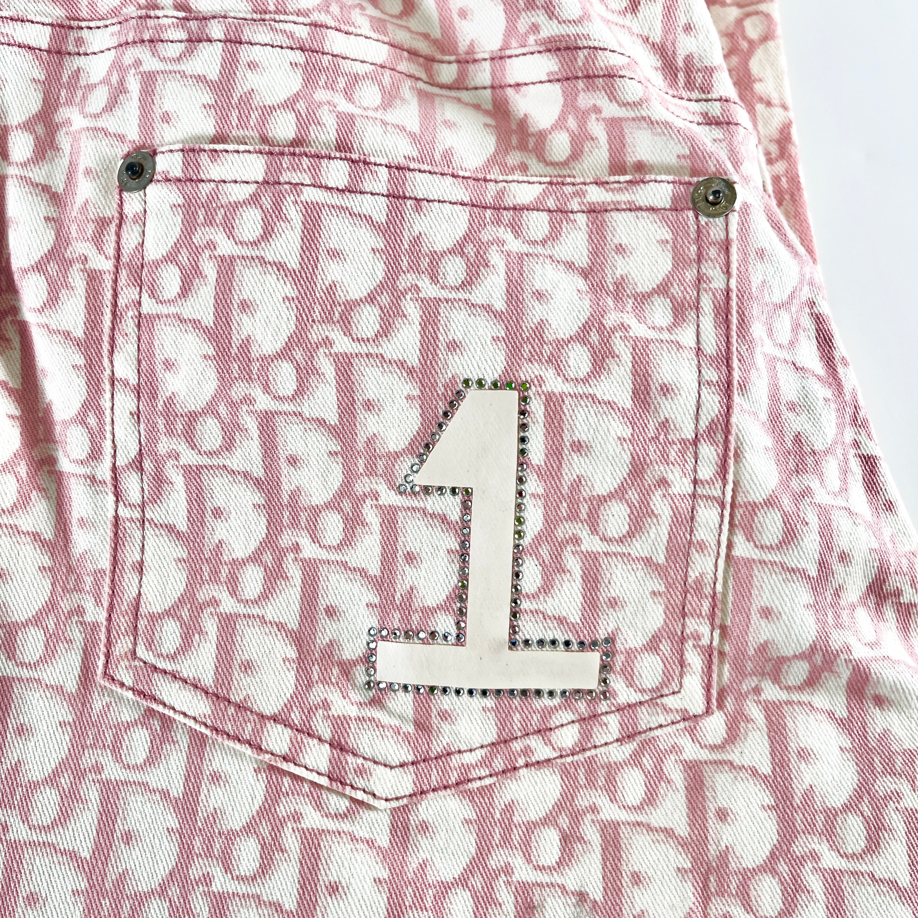 2606 secondhand CD pants pink Trotter Pattern
