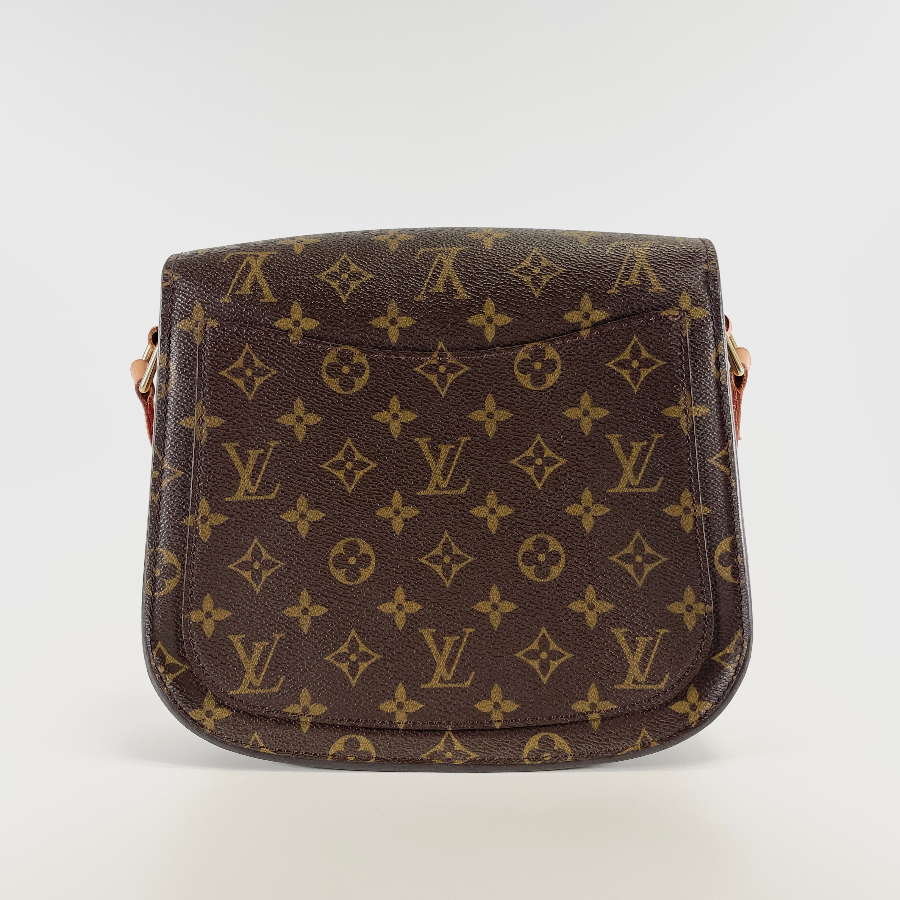 2606 secondhand LV Monogram M51242 PVC Saint Cloud GM Shoulder bag Brown