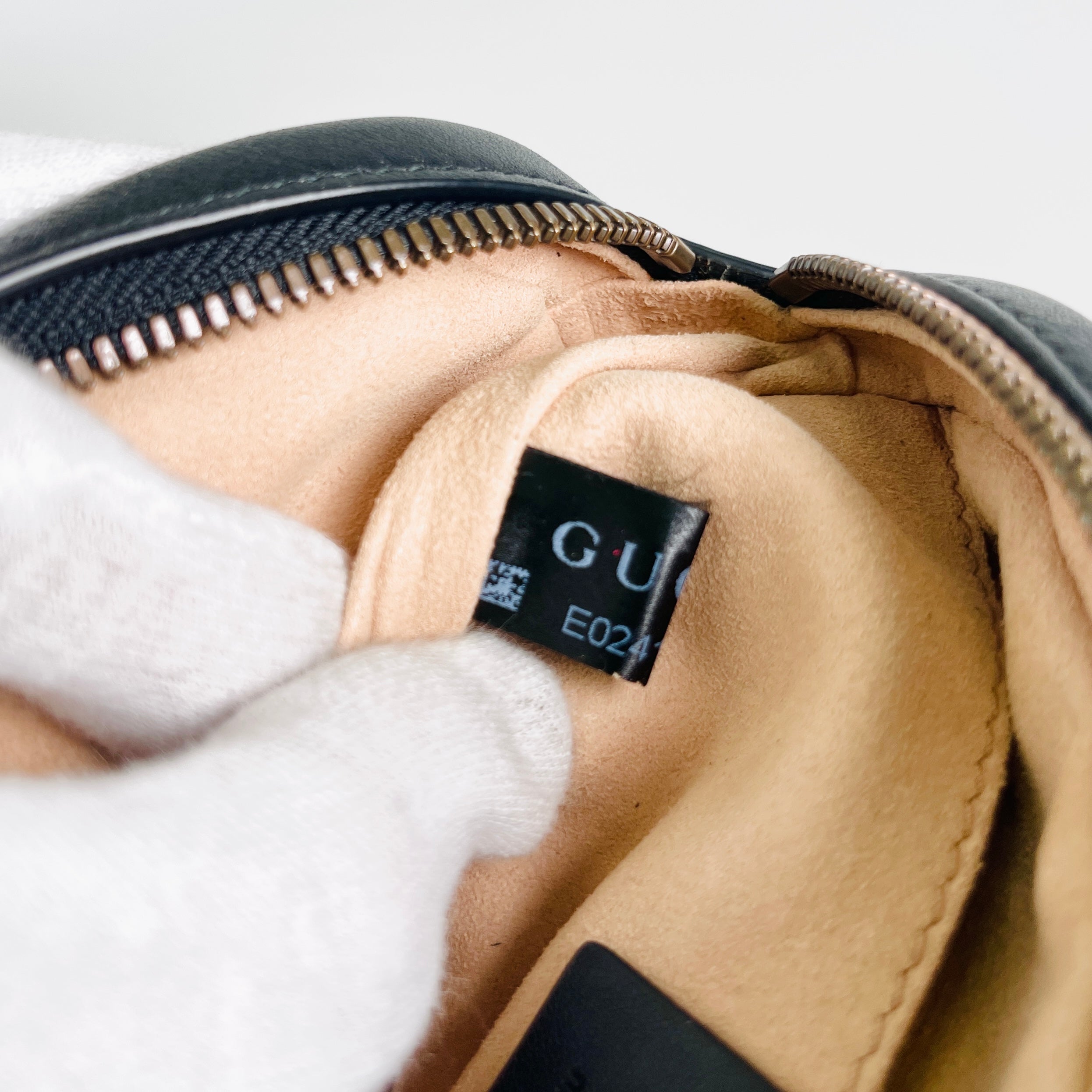 2604 secondhand GUCCI Shoulder bag Marmont quilting leather black