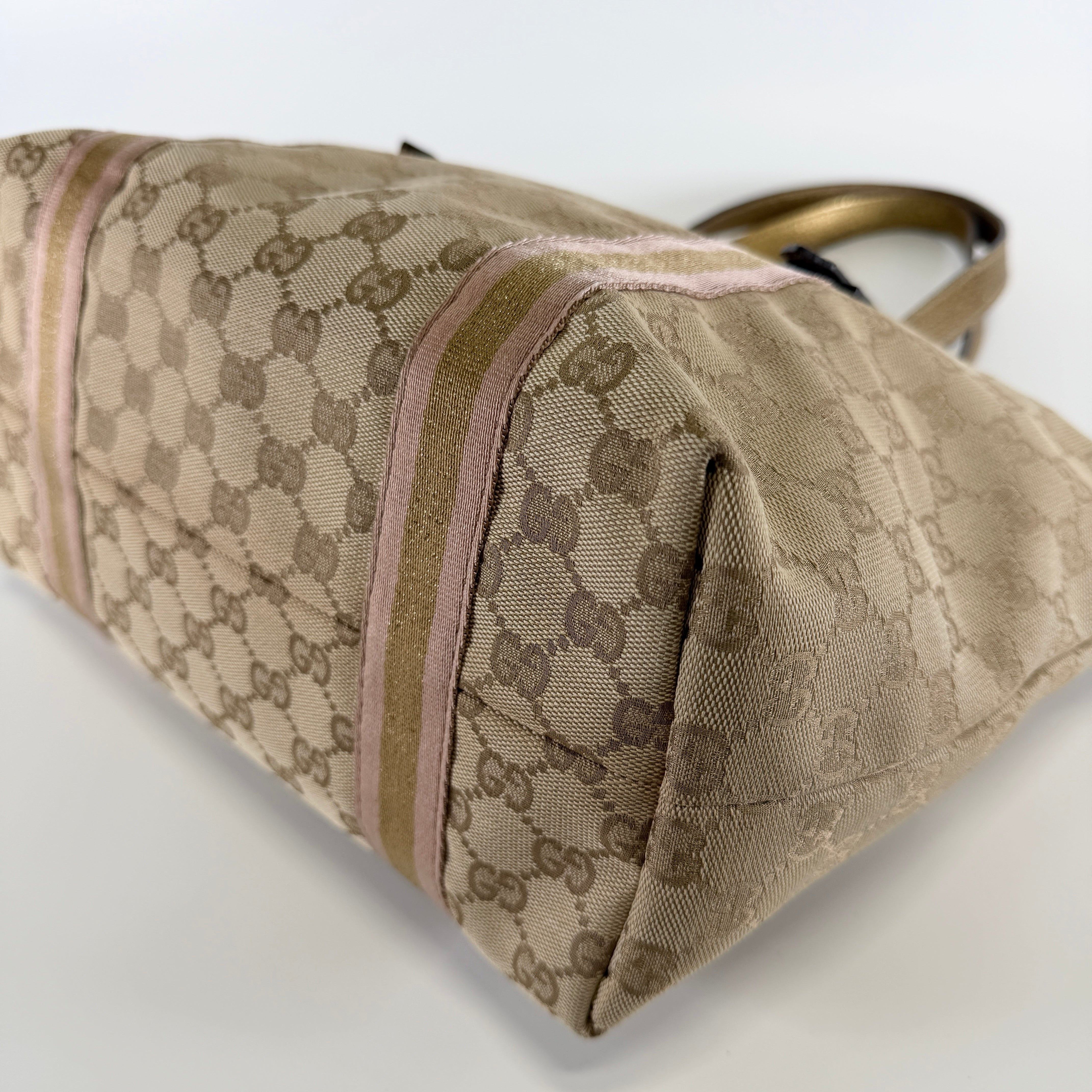 2607 secondhand GUCCI GG canvas Tote Bag