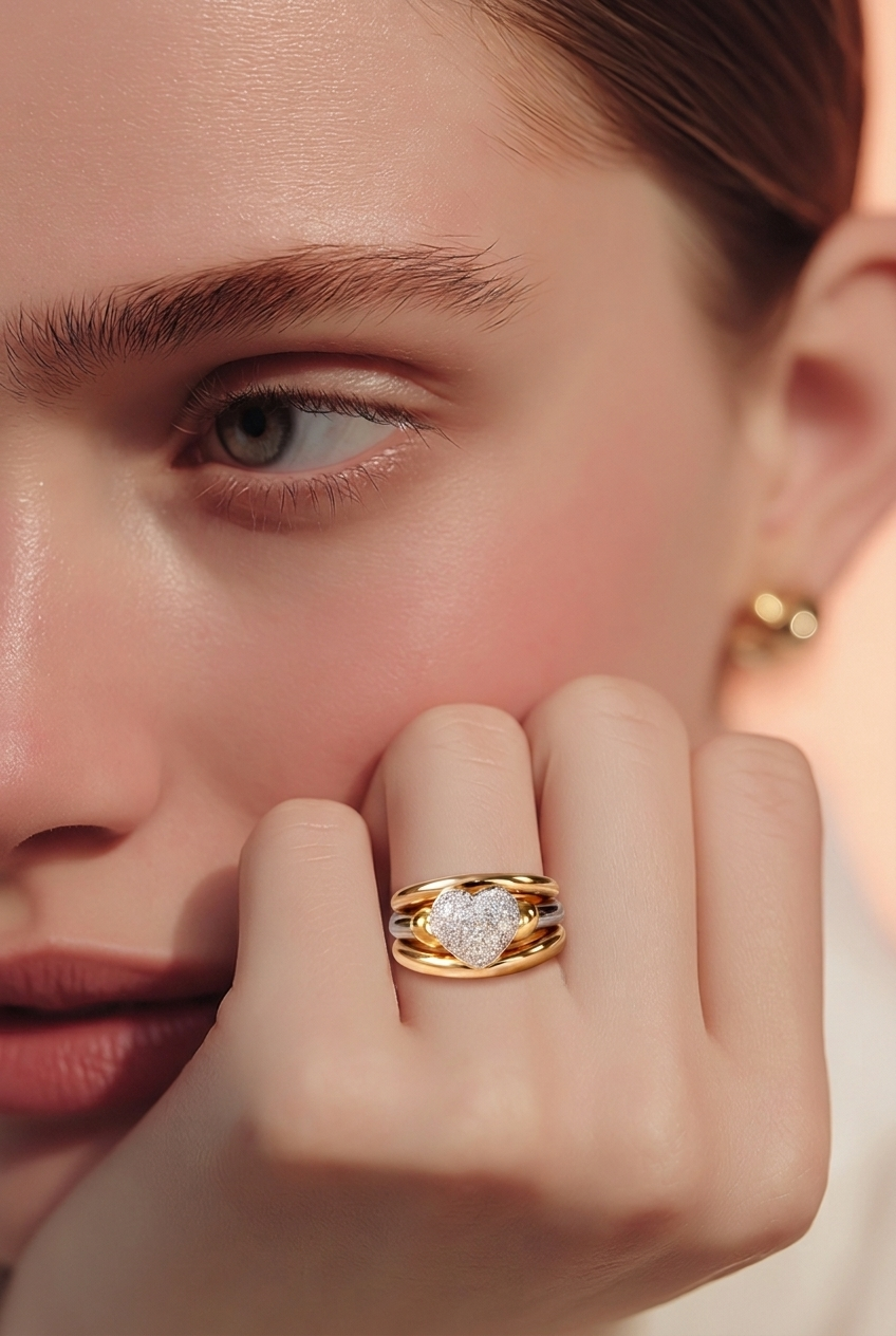 2604 K18 Ring Diamond 9.2g