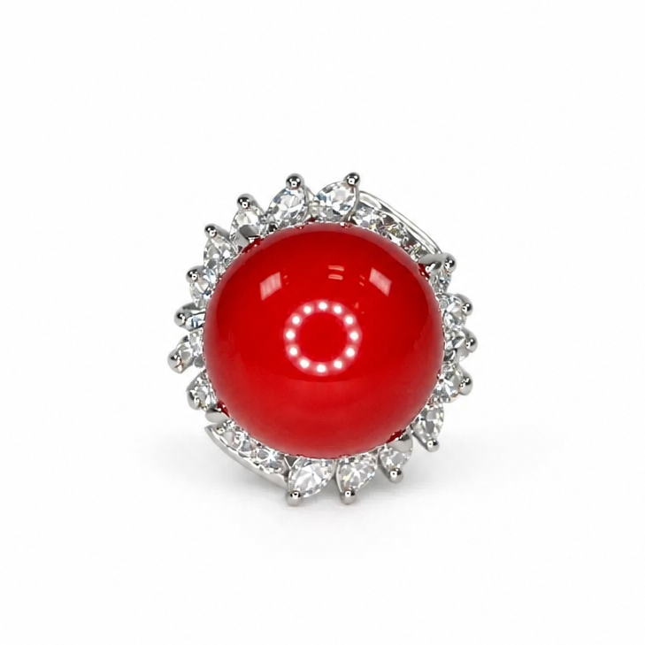 2606 secondhand Pt900 Sun 13.1mm/D0.90ct 15ｇ