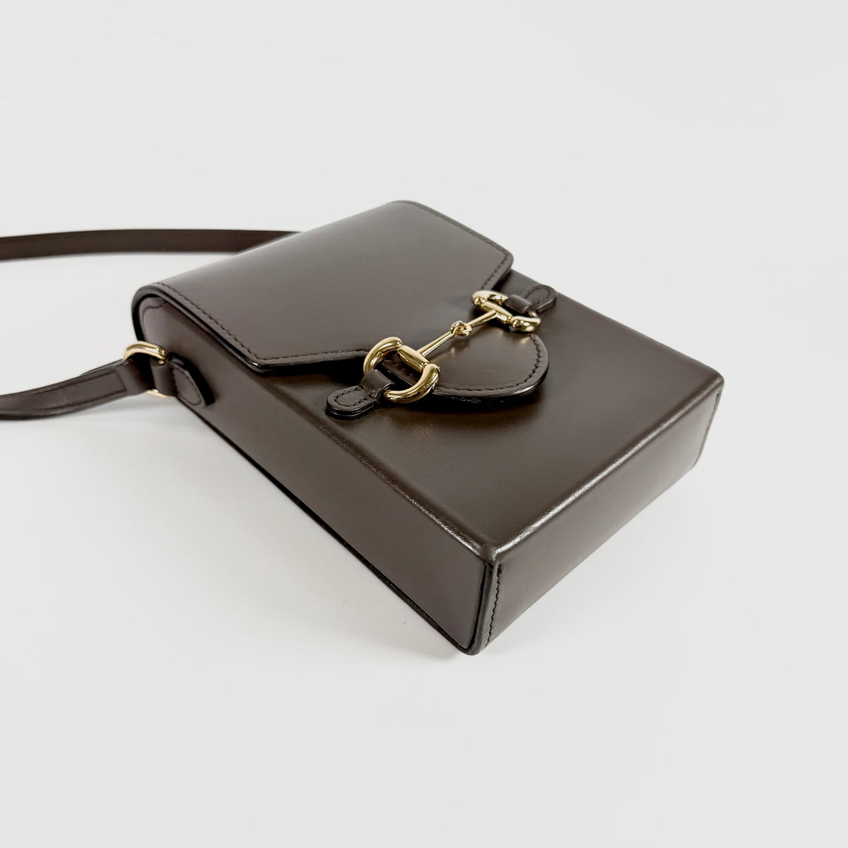 2608 secondhand GUCCI Horsebit Shoulder Bag