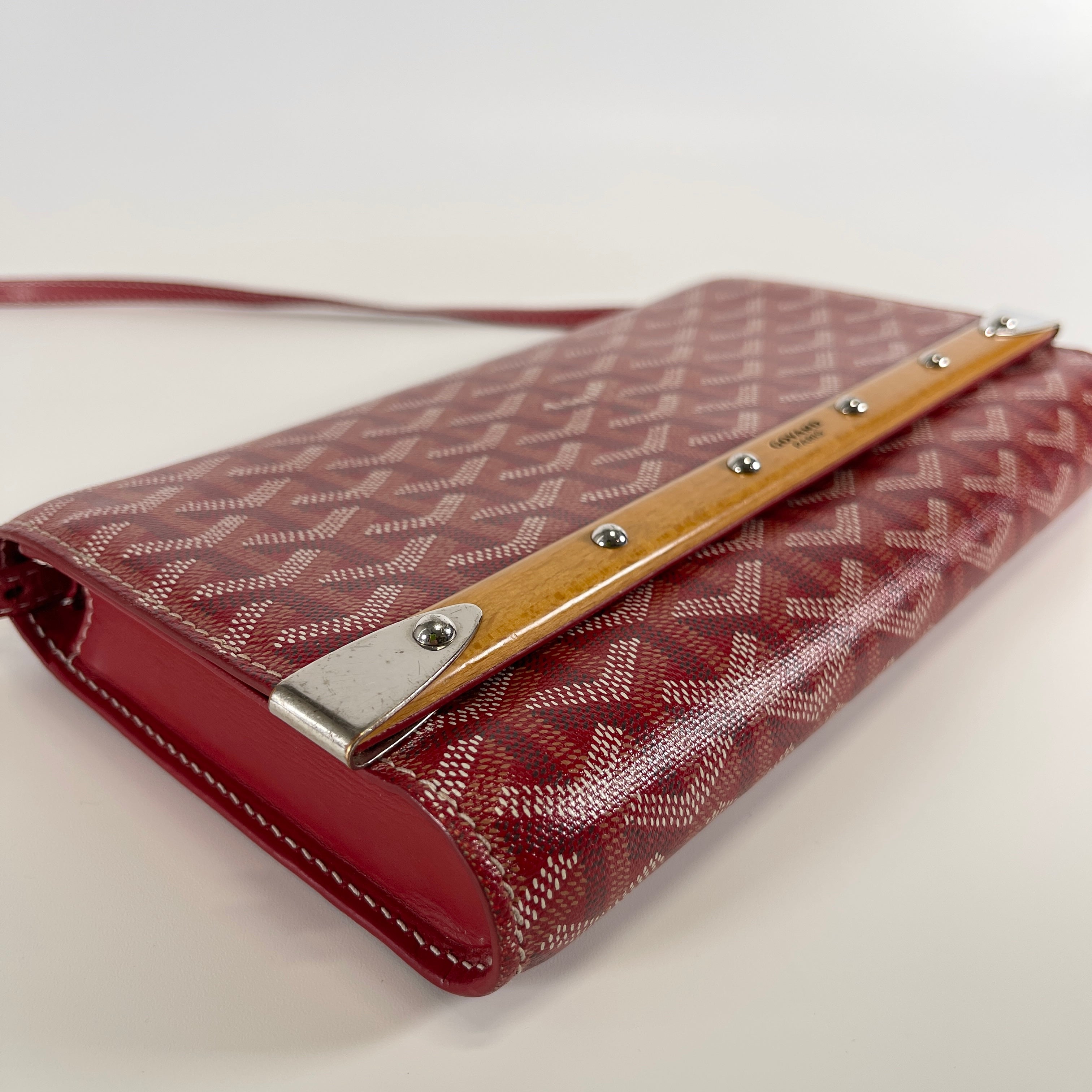 2605 secondhand GOYARD PVC× leather Shoulder bag Red