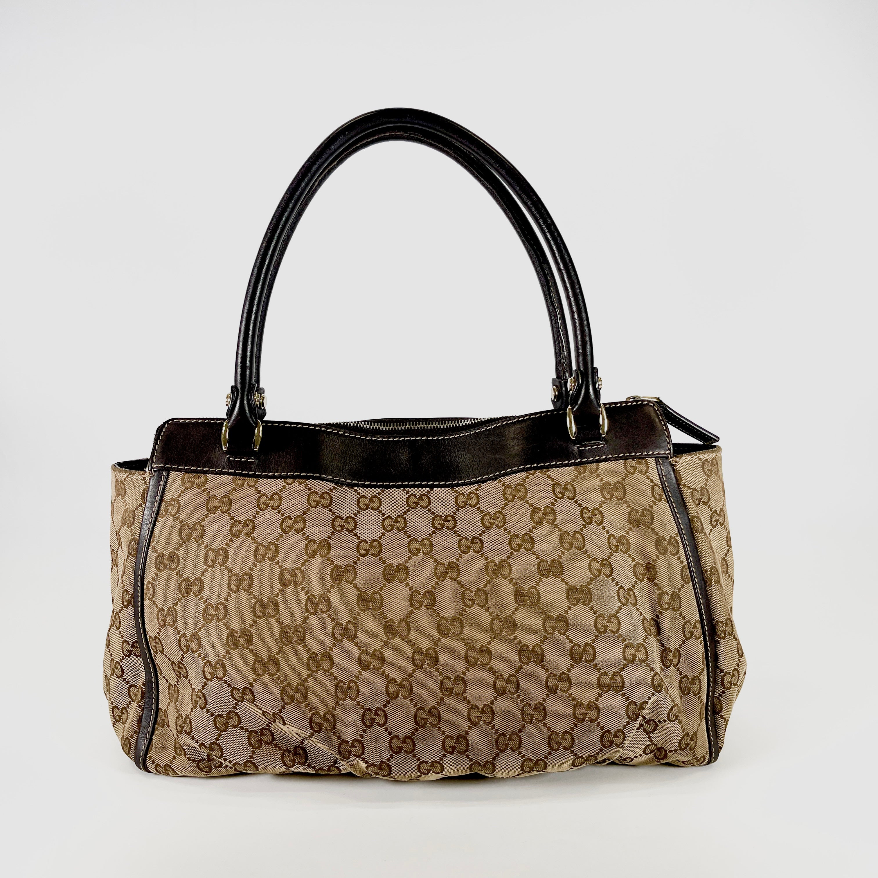2605 secondhand GUCCI canvas Abby Shoulder bag