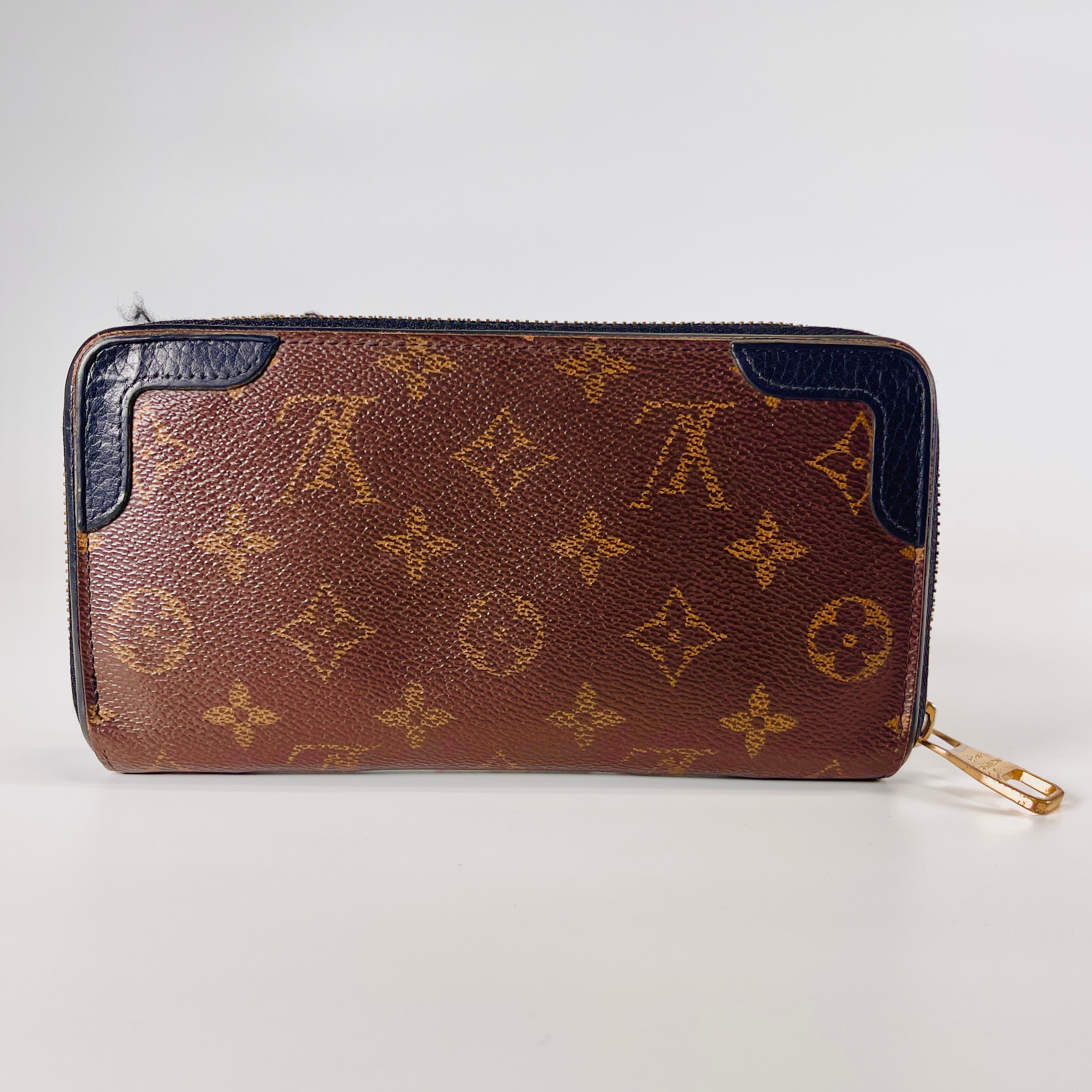 2605 secondhand LV Macassar Zippy Dragon Brown IC