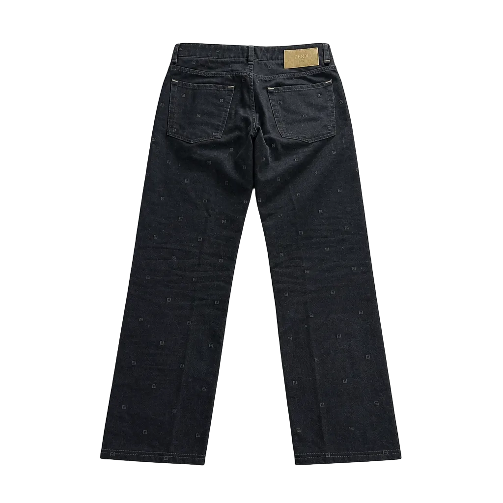 2602 secondhand FENDI denim pants