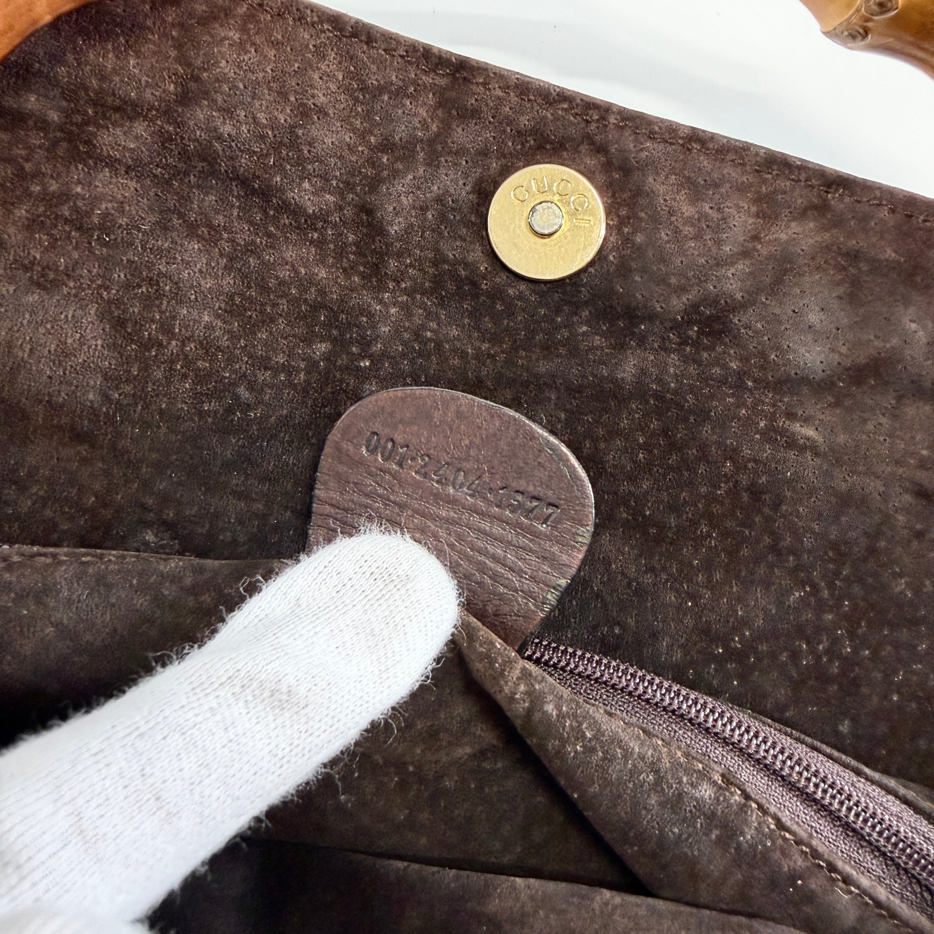 2606 secondhand GUCCI Bamboo hand bag