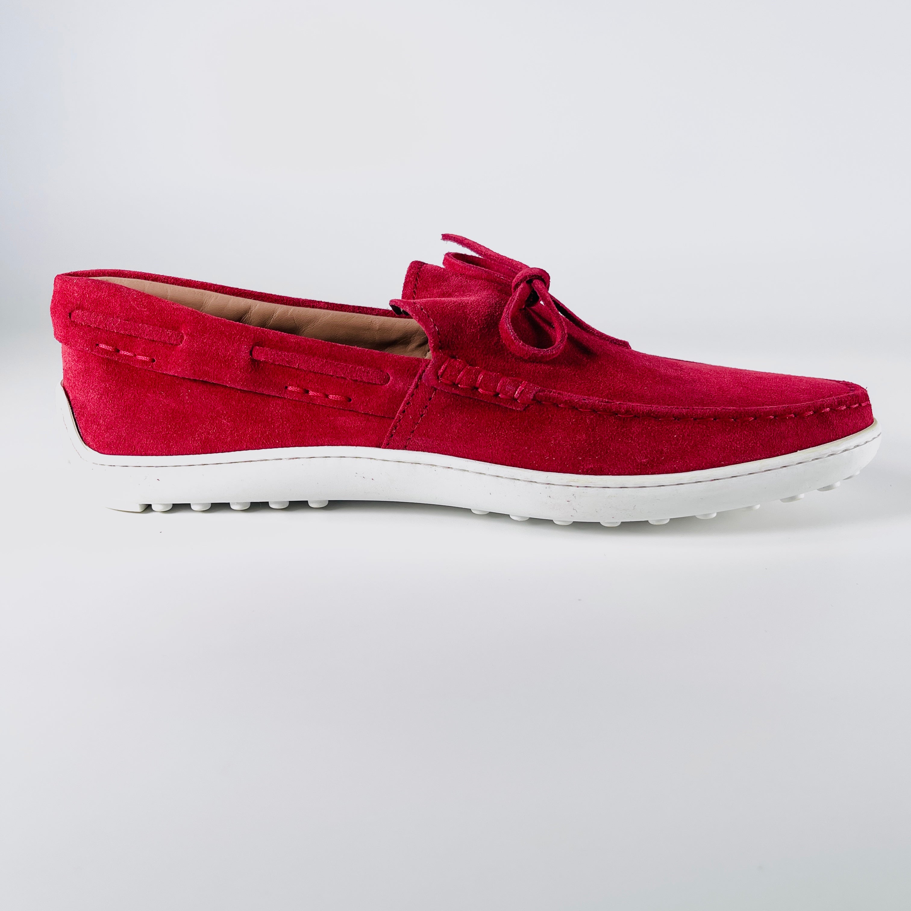 2605 secondhand TOD'S Shoes Red /#8.5/ Men's / suede