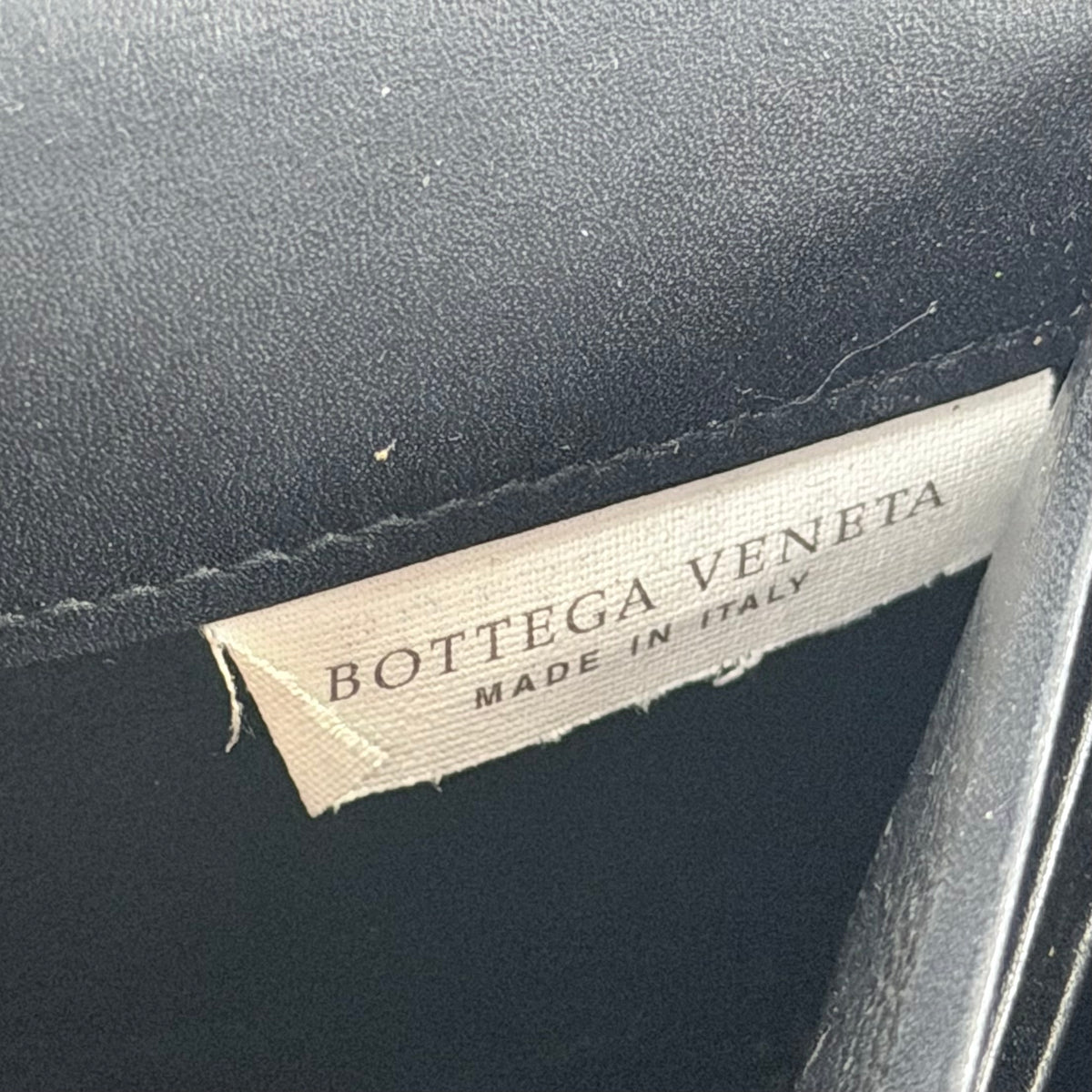 2607 secondhand BOTTEGAVENETA leather × Ostrich Long Wallet black beige
