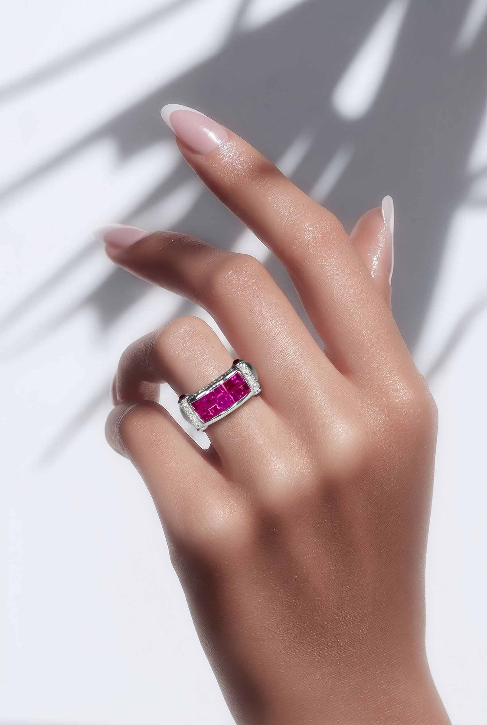 2605 secondhand Pt900 ring R1.20/0.27/D0.4ct　10.47g　#14