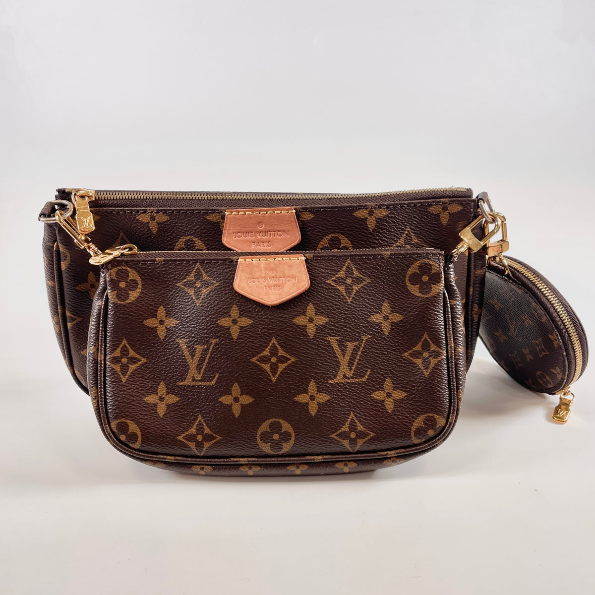 2605 secondhand LV Monogram M44840 Multi Pochette accessories DR4210 strap pouch ×2