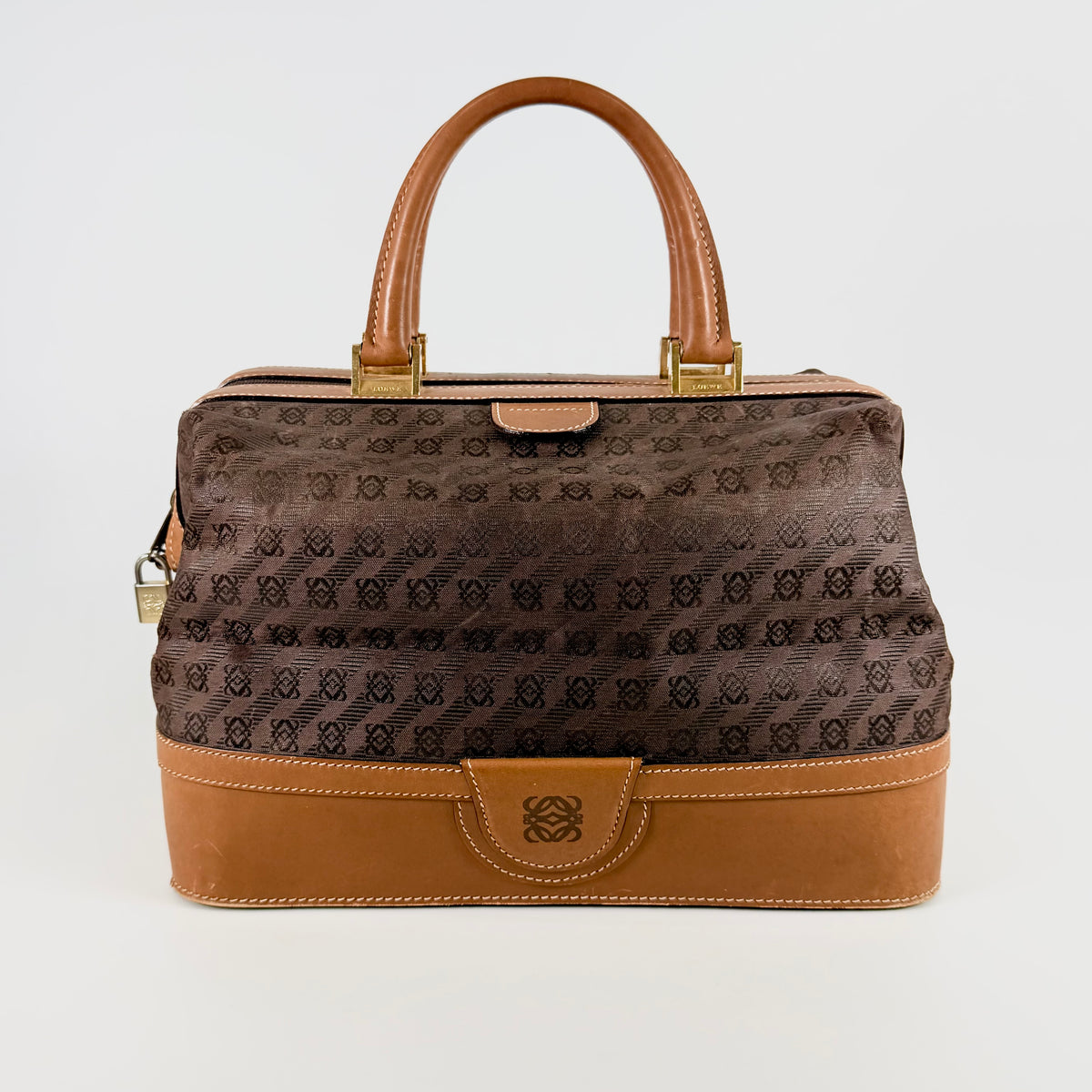 2607 secondhand LOEWE bag / others anagram Mini Boston