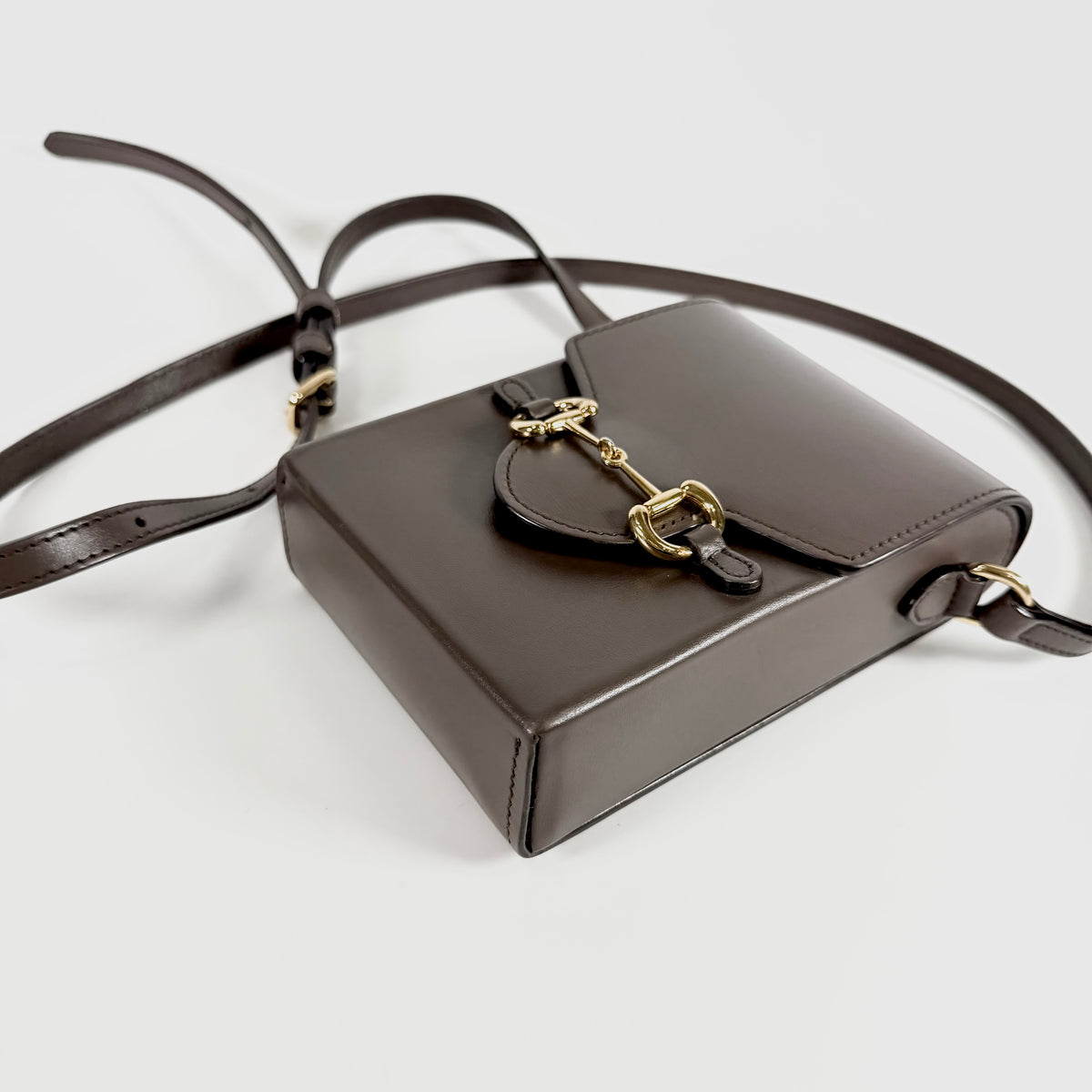 2608 secondhand GUCCI Horsebit Shoulder Bag