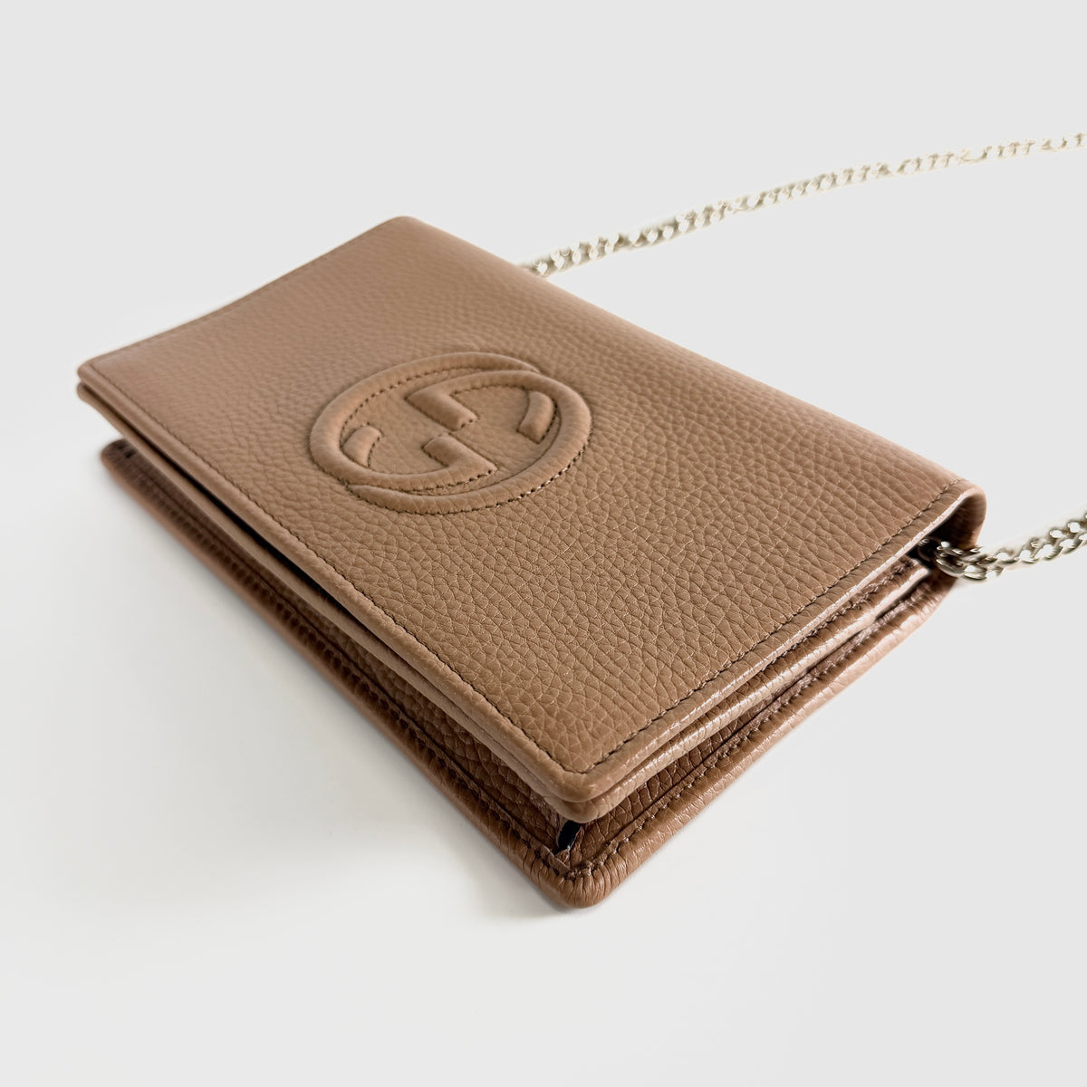 2607 secondhand GUCCI Chain Wallet