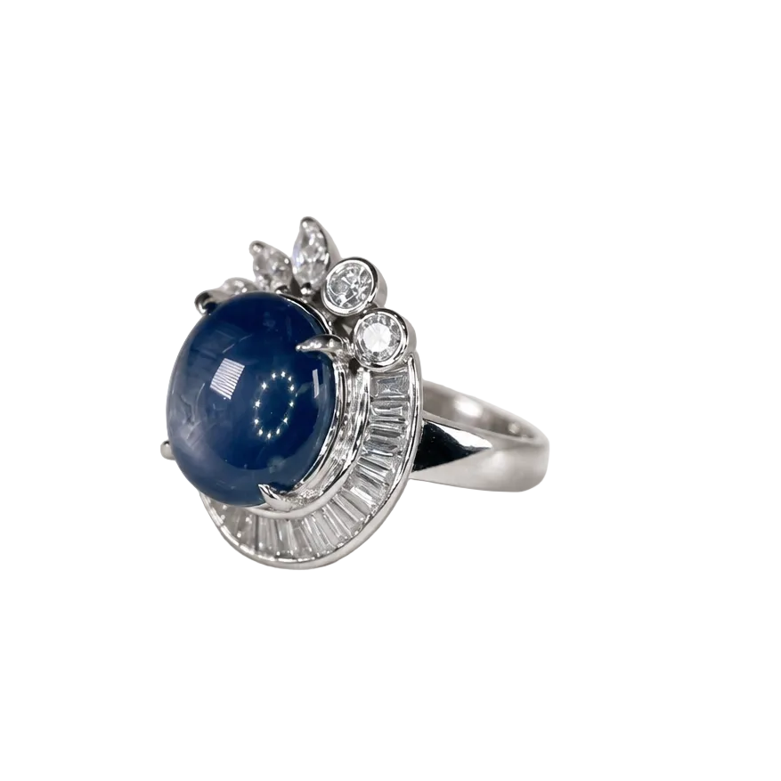 2605 secondhand Pt900 ring SS11.405/D1.35ct　13.2g　#15.5