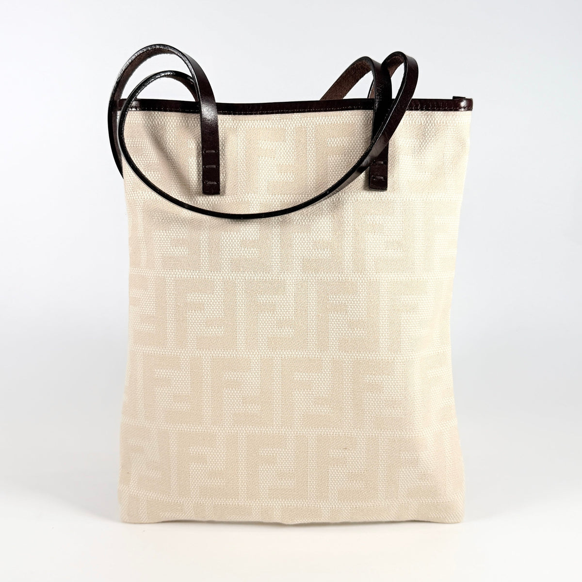Used Tote Bag ZUCCA Pattern Flat Mini Tote Bag