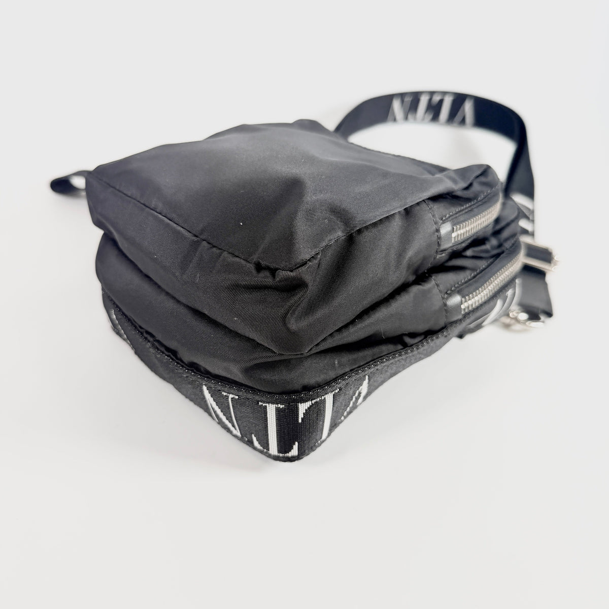 Used Shoulder Bag VLTN Nylon Mini Crossbody Bag