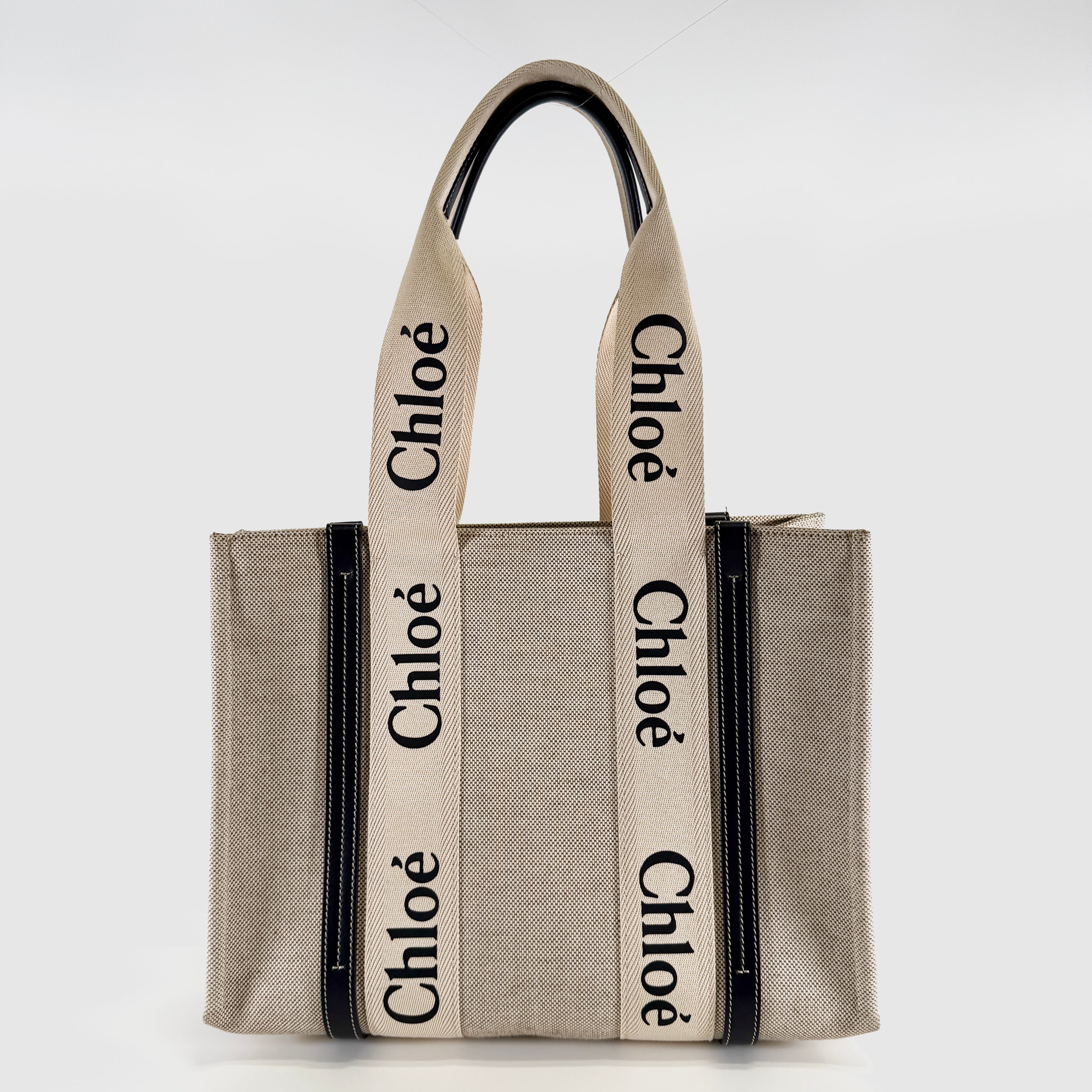 2607 secondhand Chloe Woody medium Tote Bag