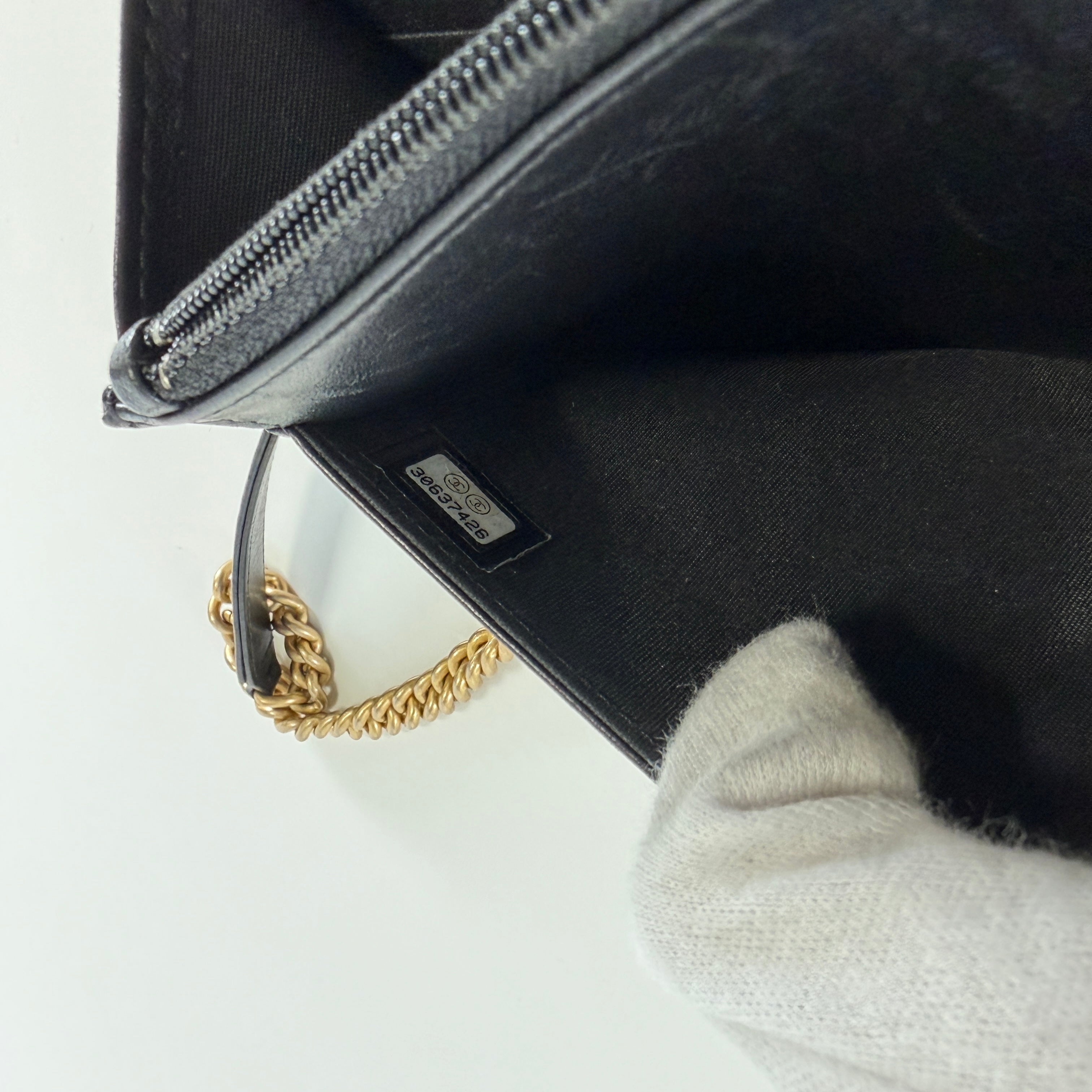 2606 secondhand CHANEL Boy Chain Wallet