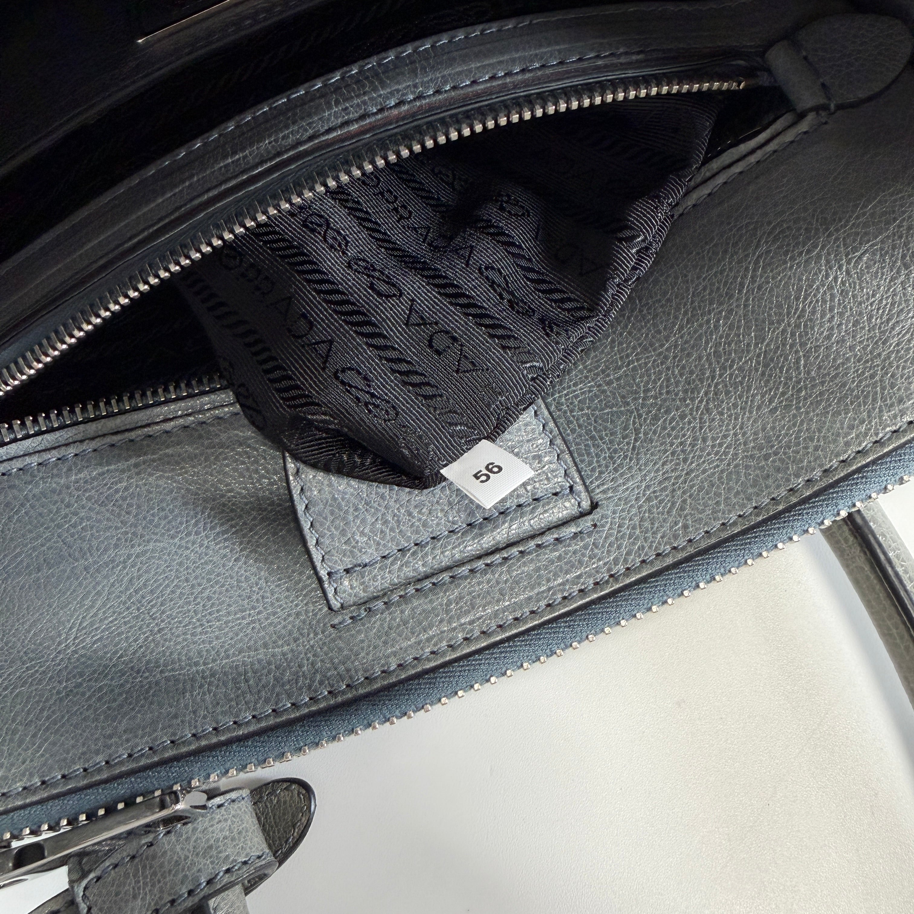 2606 secondhand PRADA Triangle Logo hand bag
