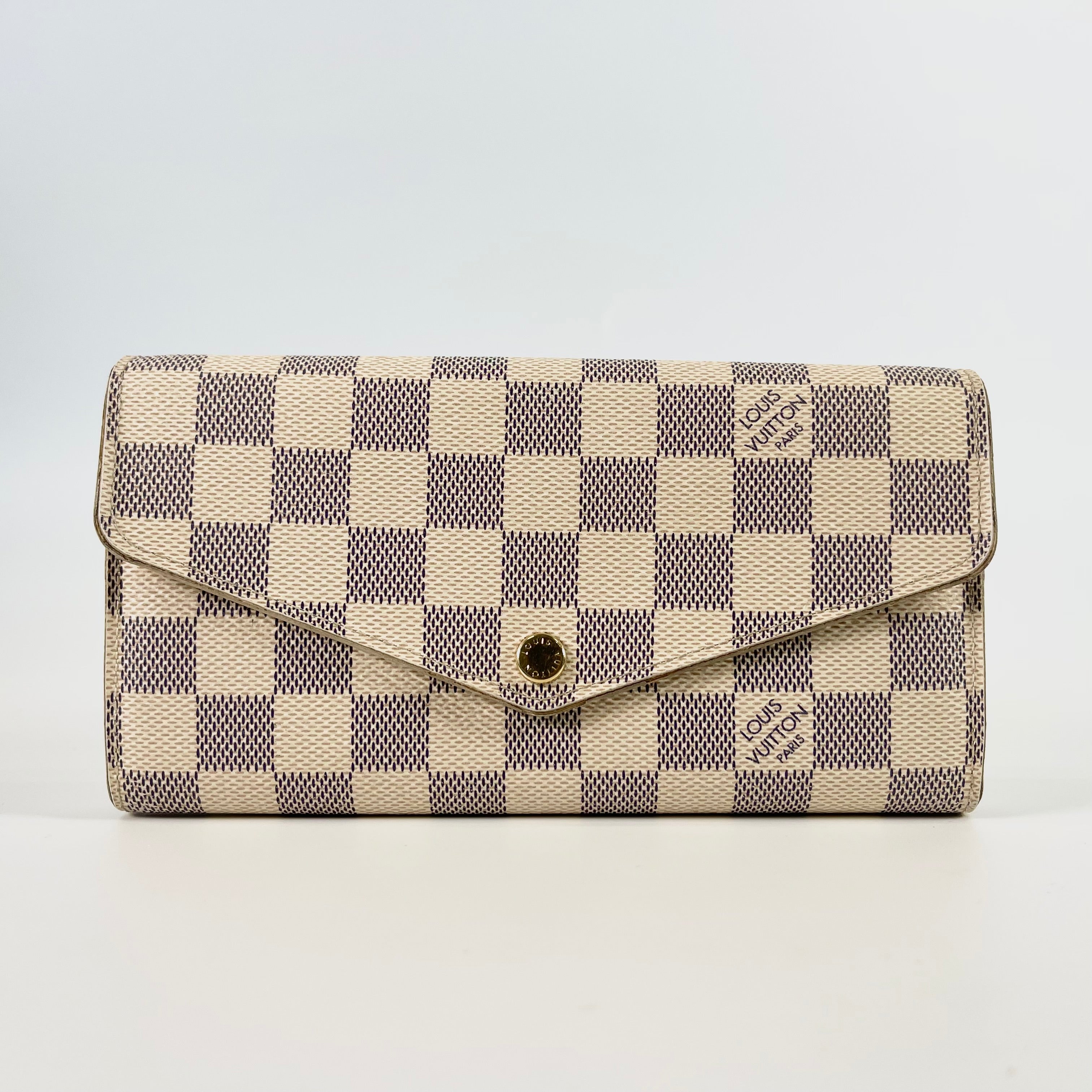2512 secondhand  Louis Vuitton Portefeuille Sarah Damier Azure