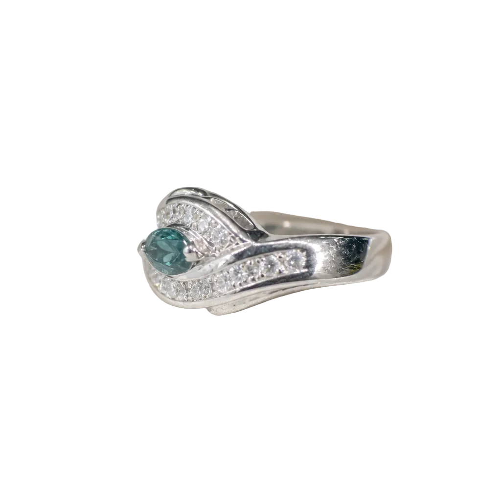 2606 secondhand Pt900 Alexandrite 0.47ct/D0.30ct 7.22ｇ