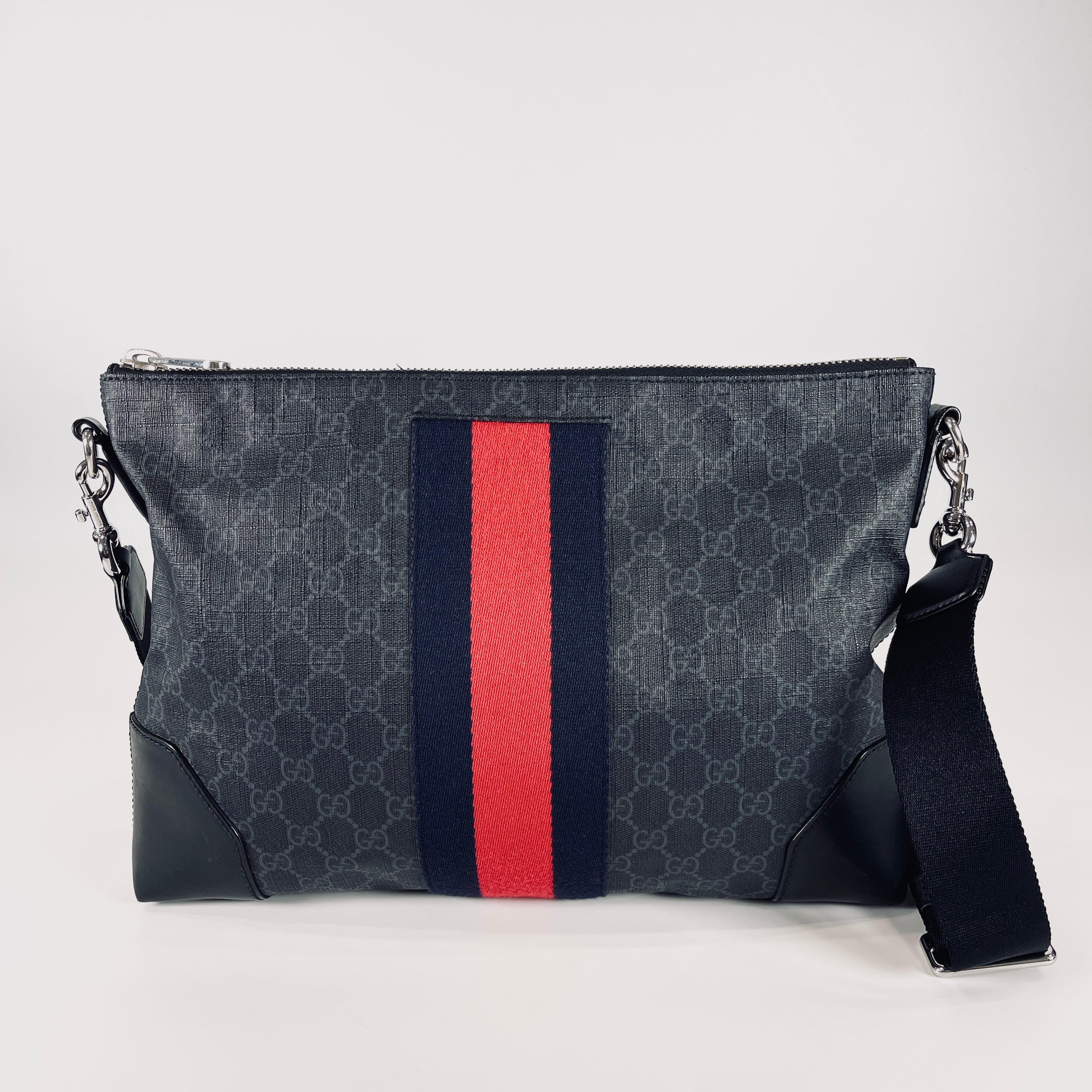 2605 secondhand GUCCI Messenger Bag GG Supreme Sherry line