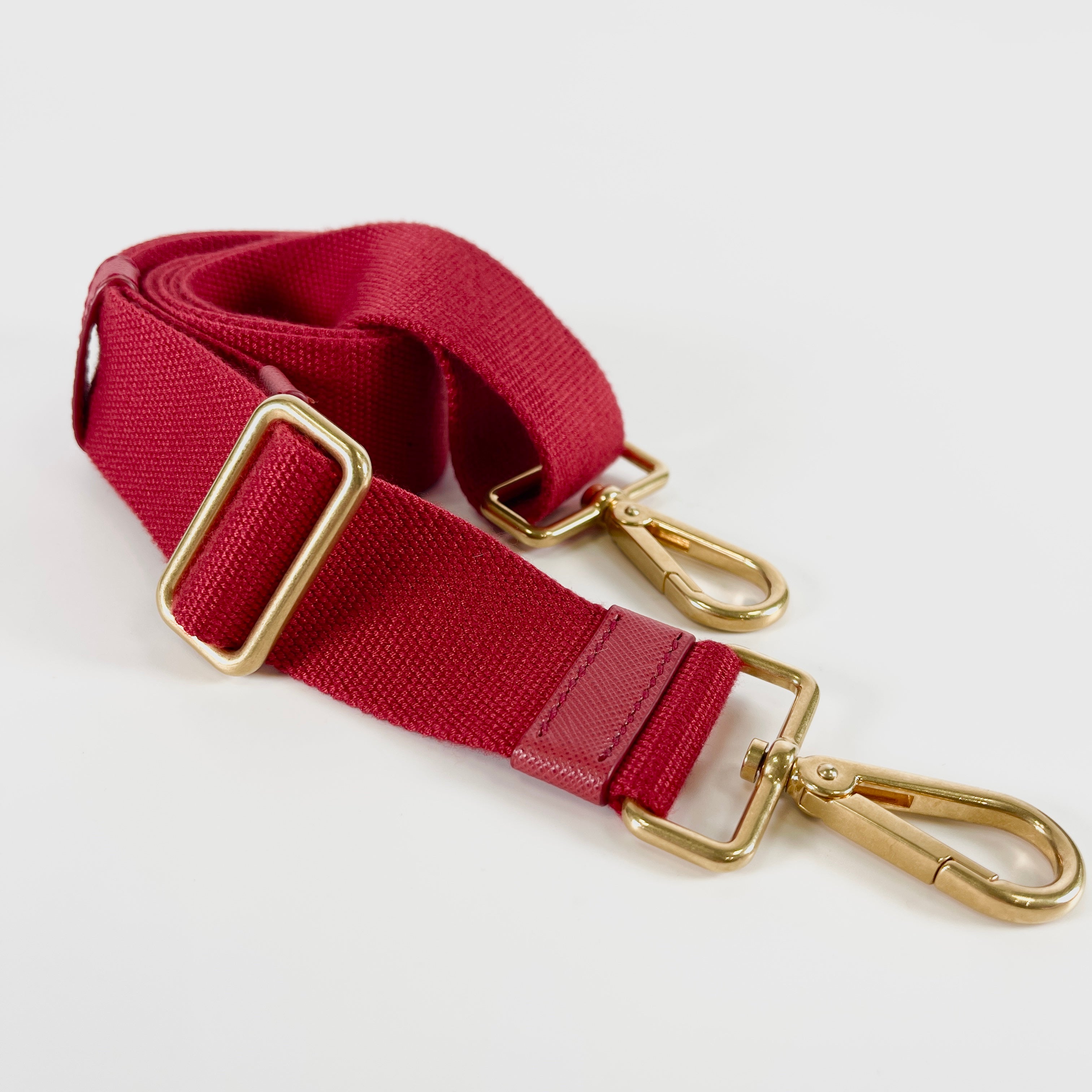 2512 secondhand  PRADA Canapa hand bag Red canvas