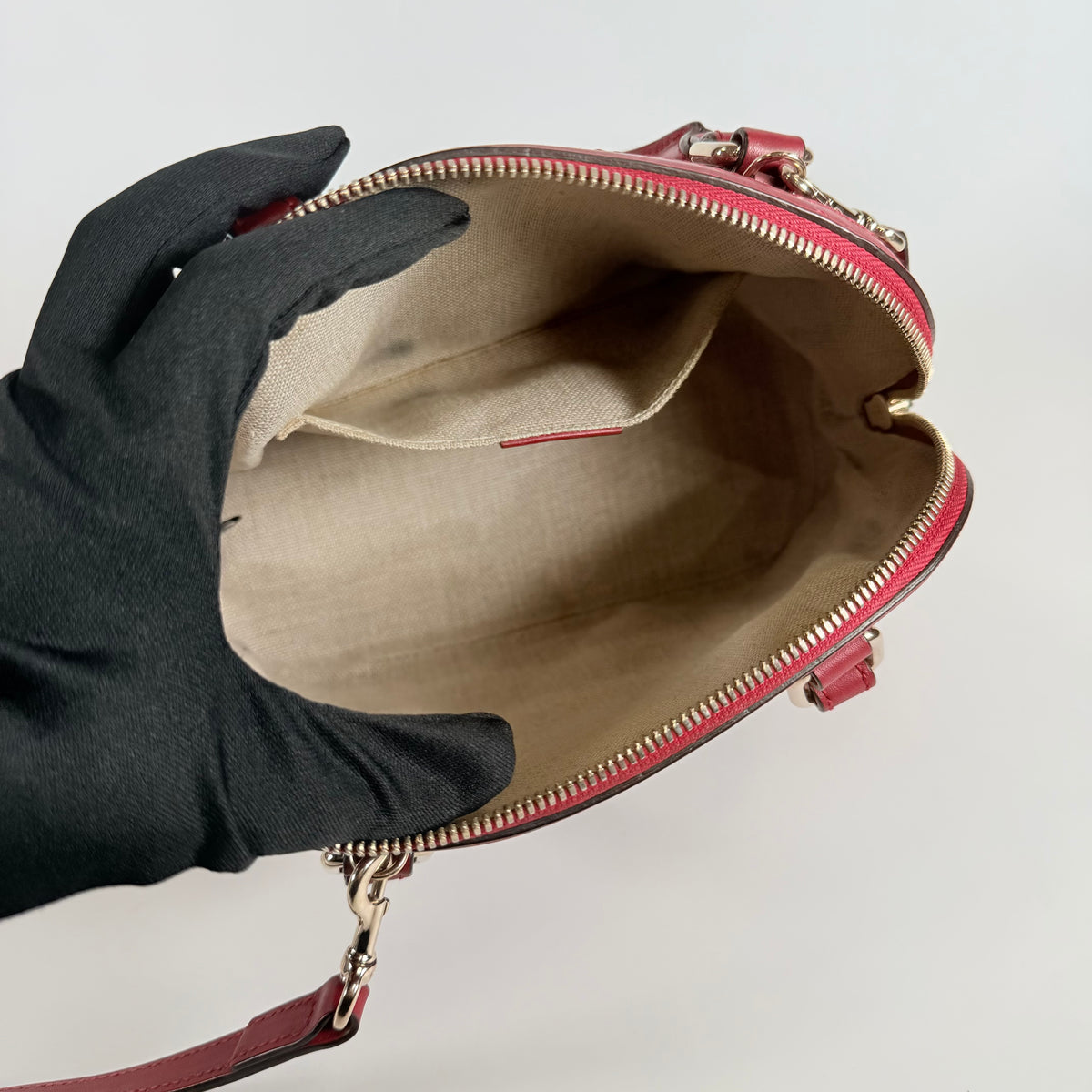 2604 secondhand GUCCI Bamboo 2way top handle bag