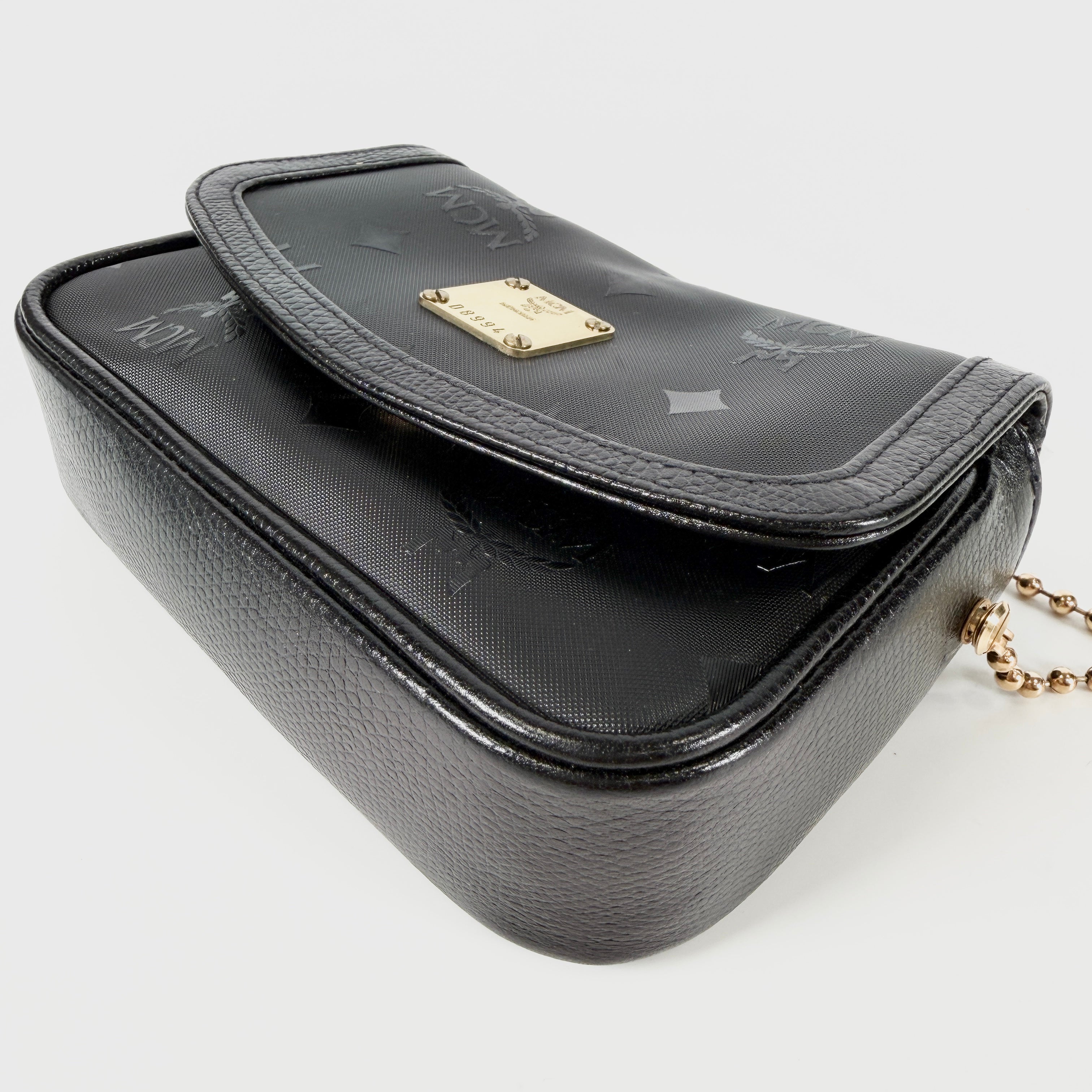 2605 secondhand MCM mini chain ball bag + ×
