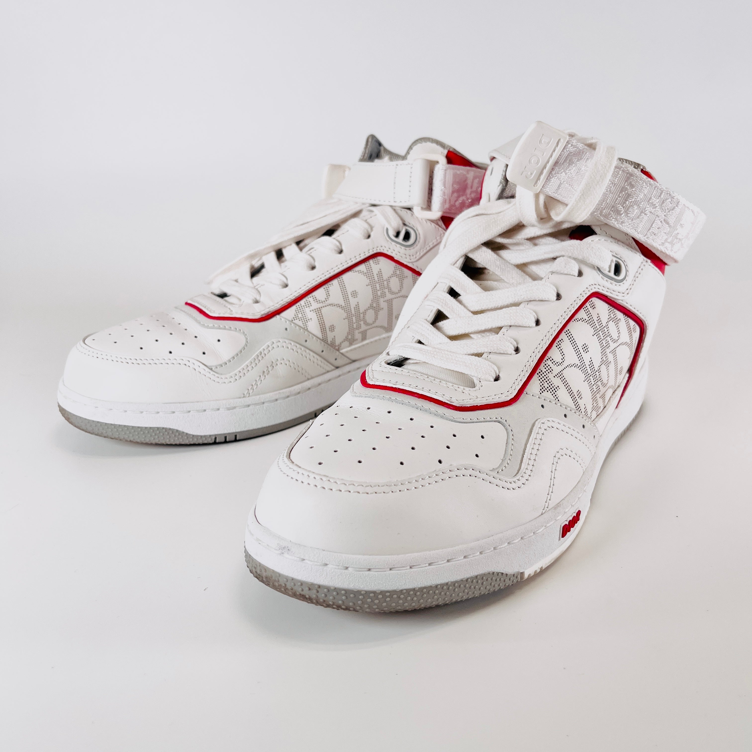2606 secondhand CD B27 leather Ikat sneakers 43 Men's Red × white SC0321 of leak Kuro strap Ini