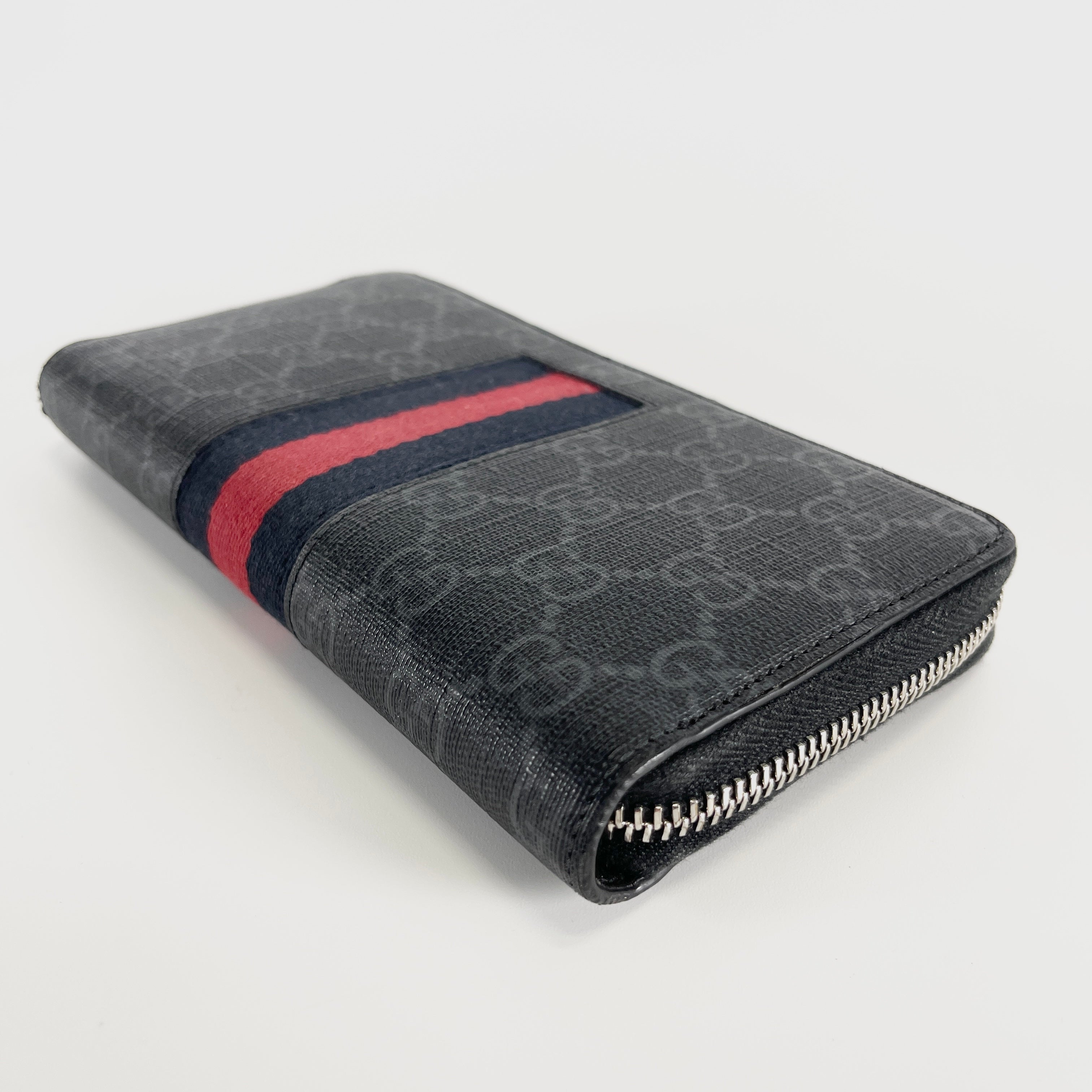 2604 secondhand GUCCI GG Supreme Long wallet