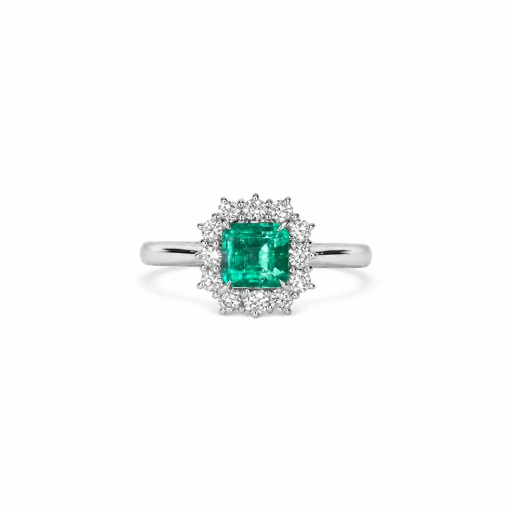 2606 secondhand Pt900 E0.88ct/D0.51ct 4.76ｇ