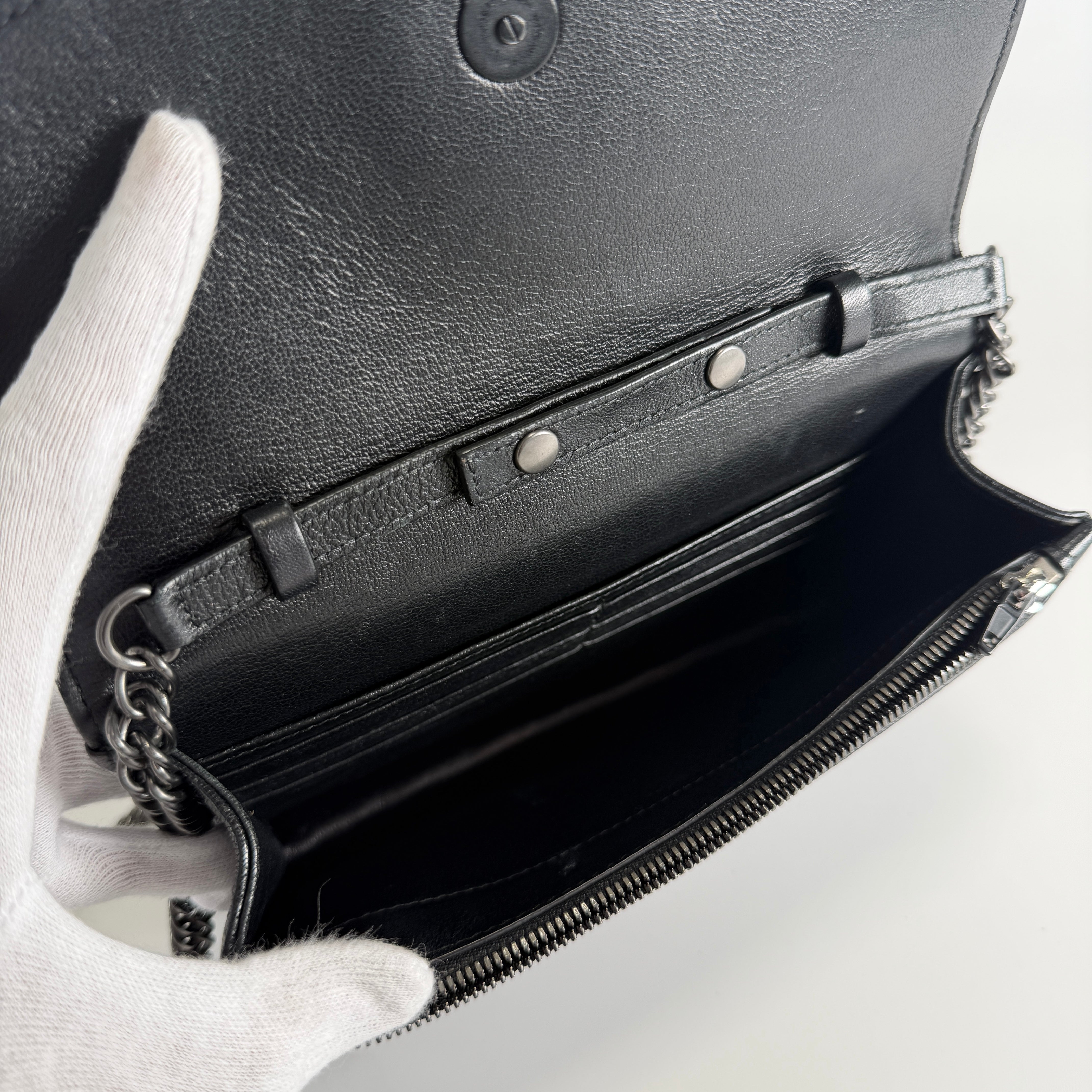 2607 secondhand BALENCIAGA BB leather Chain Shoulder Bag black 561507
