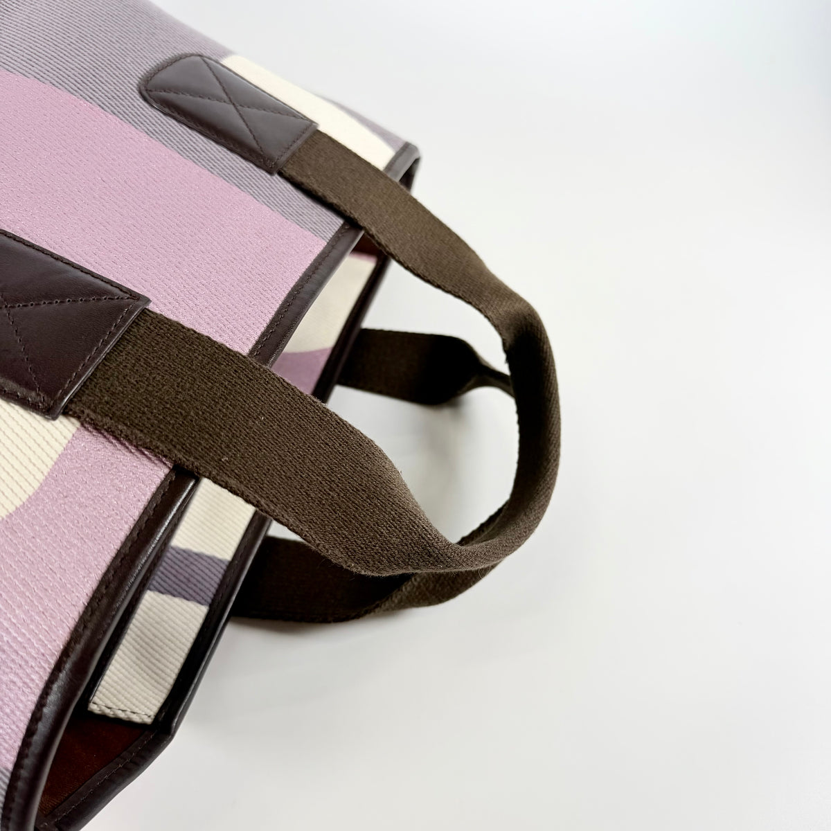 2608 secondhand BALLY canvas hand bag