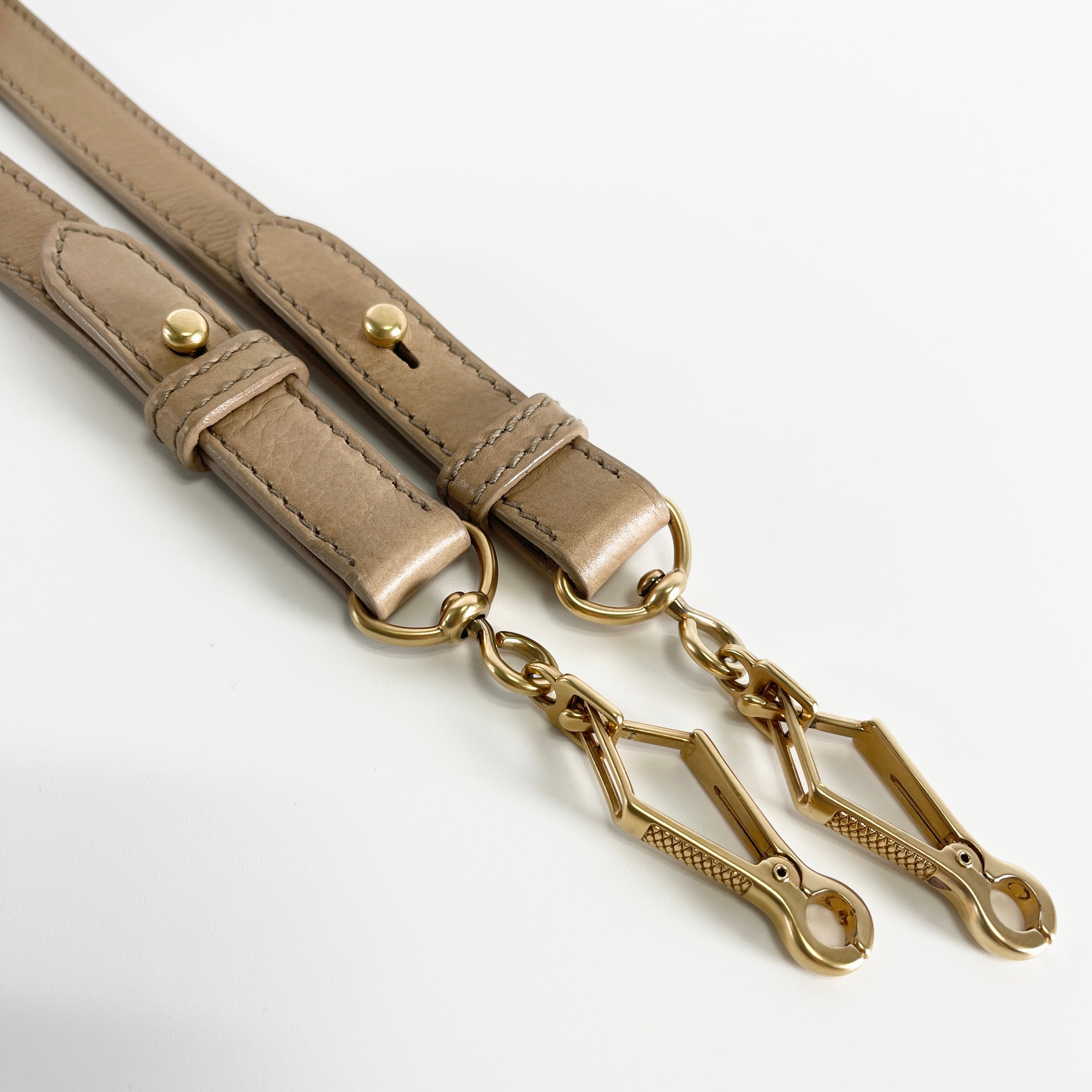 MIUMIU Vitello Lux Gathered Leather 2WAY Shoulder Bag