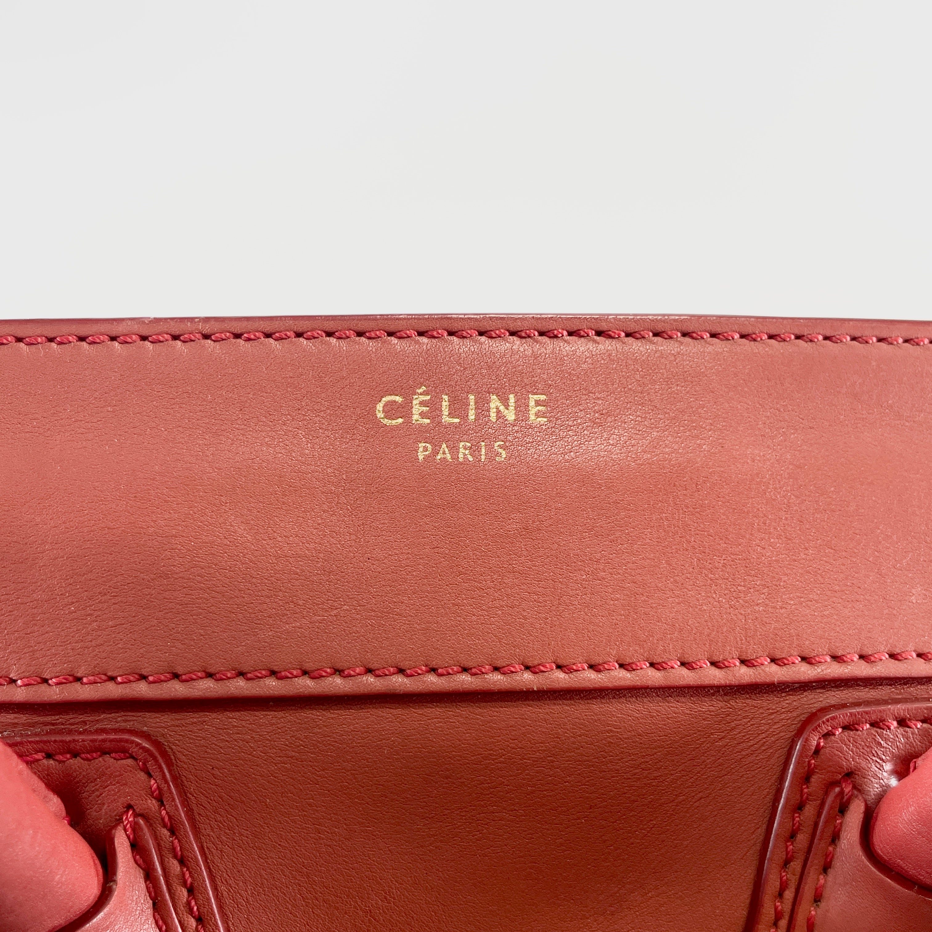 2603 secondhand CELINE Luggage mini Shopper F SA 0141 PA 0161 hand bag