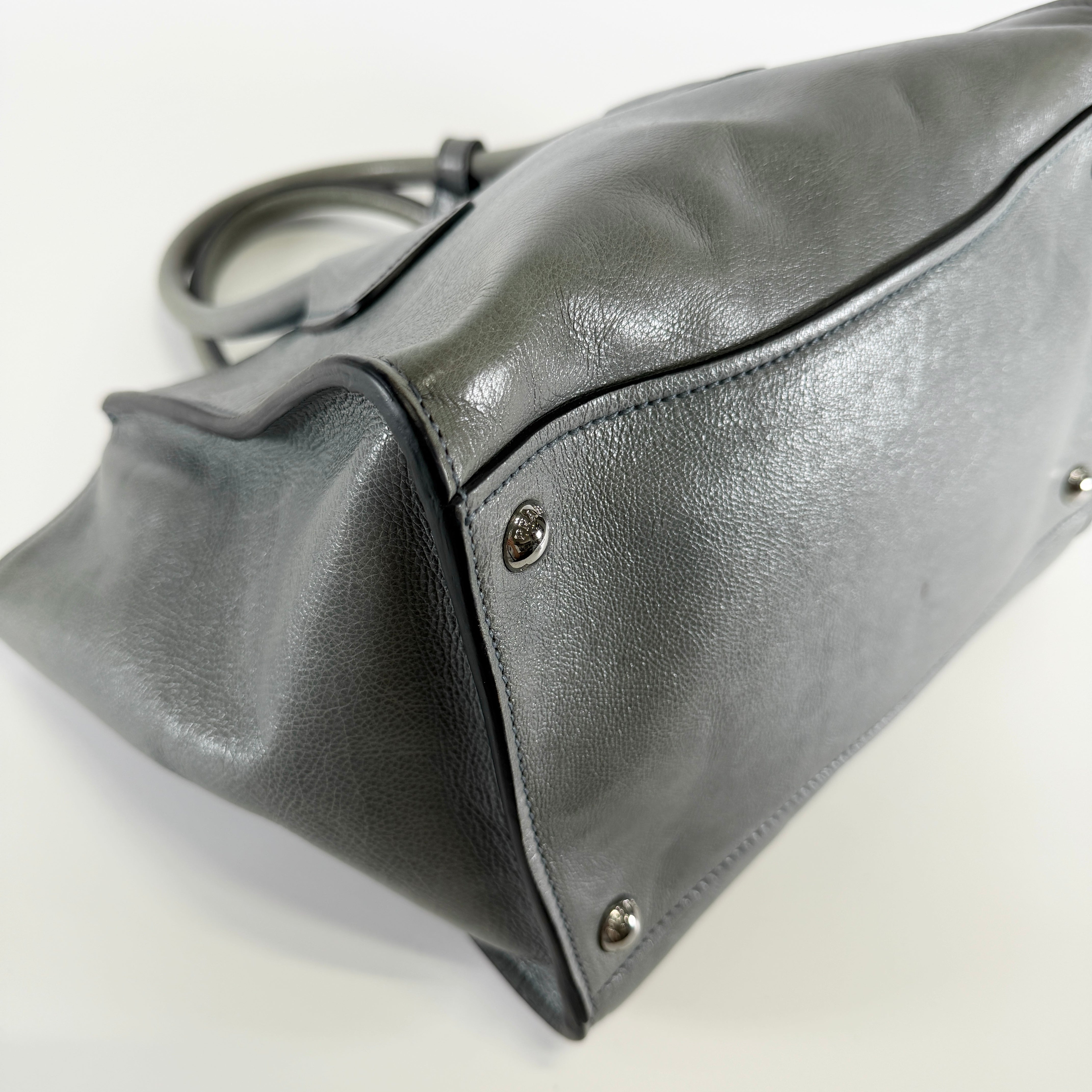 2606 secondhand PRADA Triangle Logo hand bag