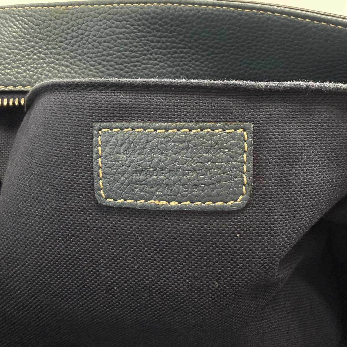 2607 secondhand Ferragamo hand bag blue