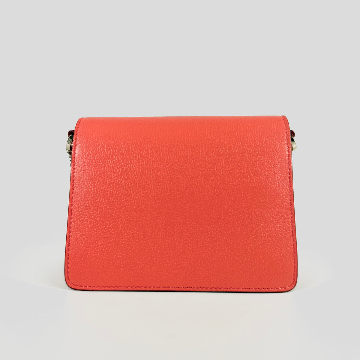 2607 secondhand MCM Chain Shoulder Bag Red × orange beige Brown The