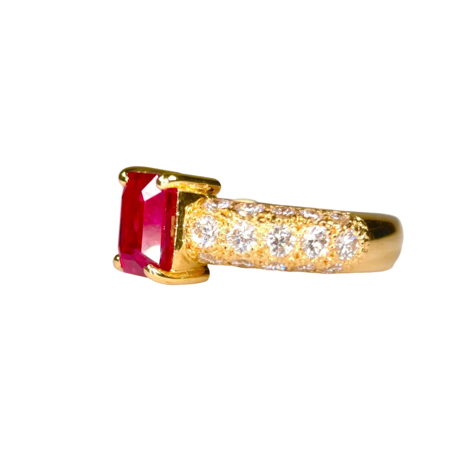2601 18K Ring R1.55ct/D1.08ct 7.04g #10