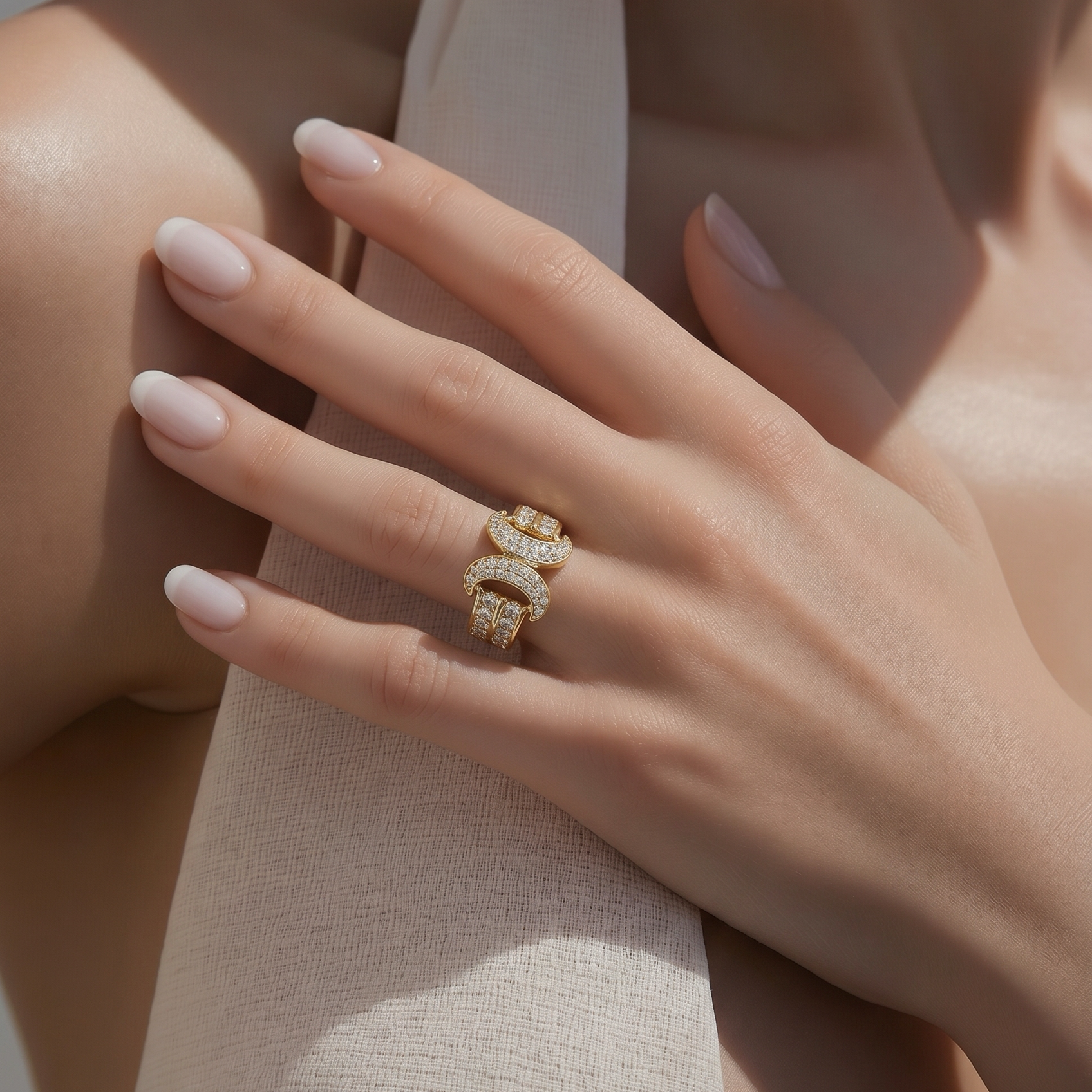 2605 secondhand K18 ring D0.83ct 5.2g #12