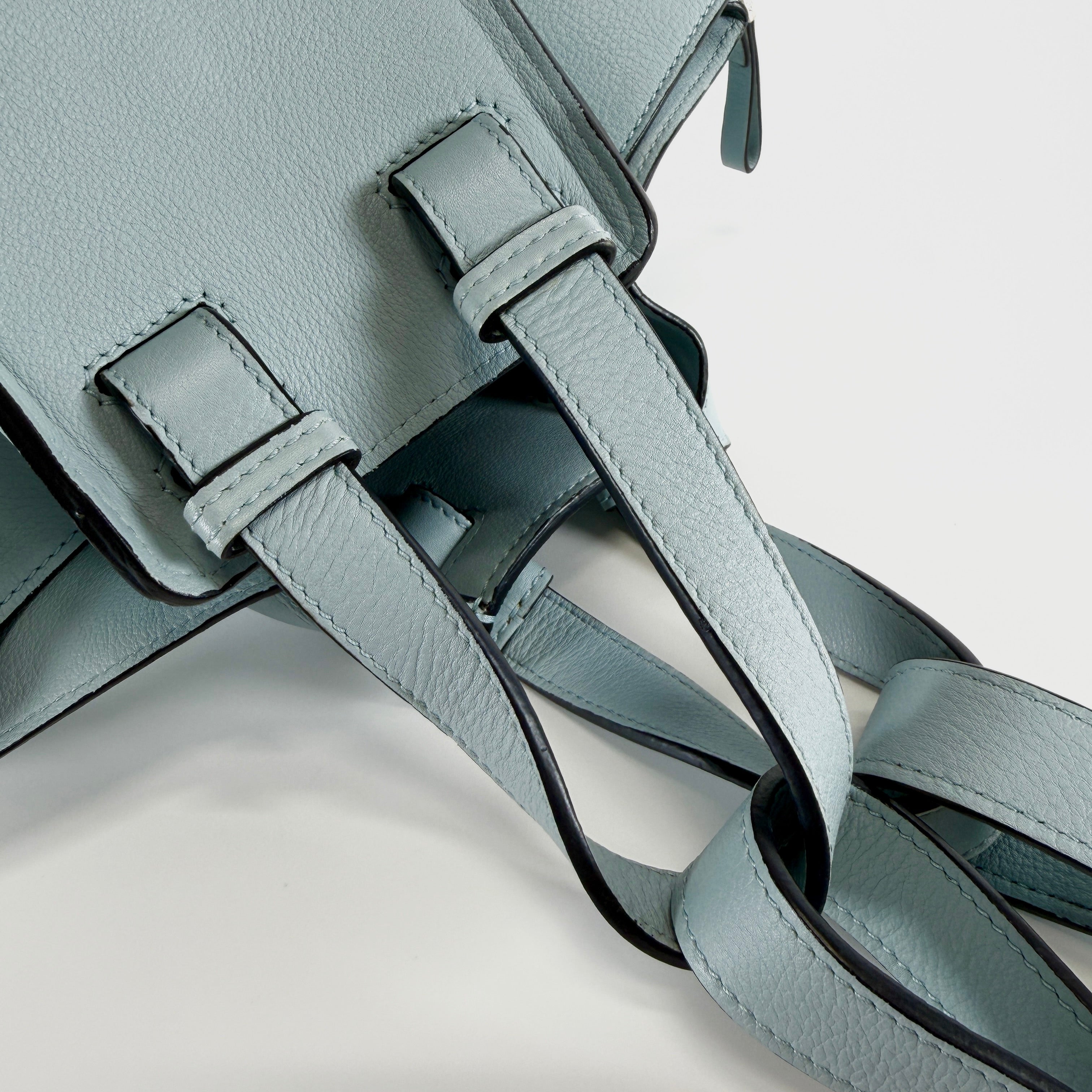 2604 secondhand LOEWE bag hammock Small Light blue / rain leather